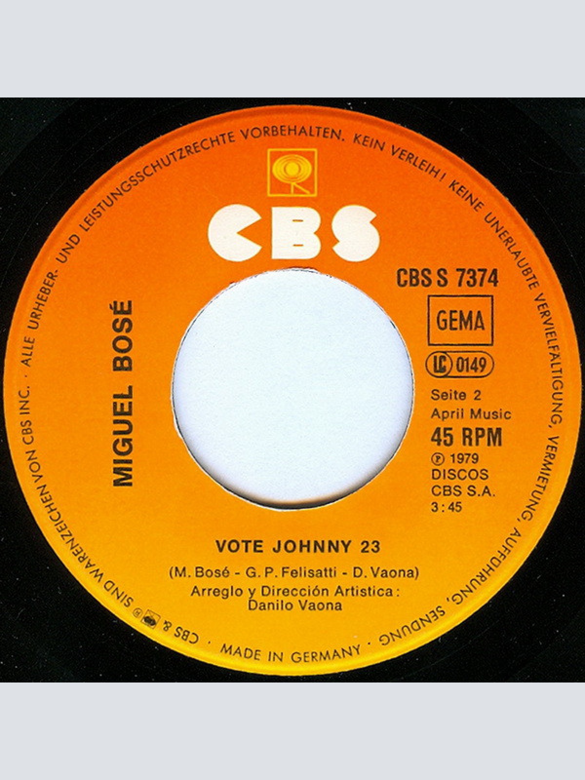 Vinyl / Miguel Bosé - Super, Superman