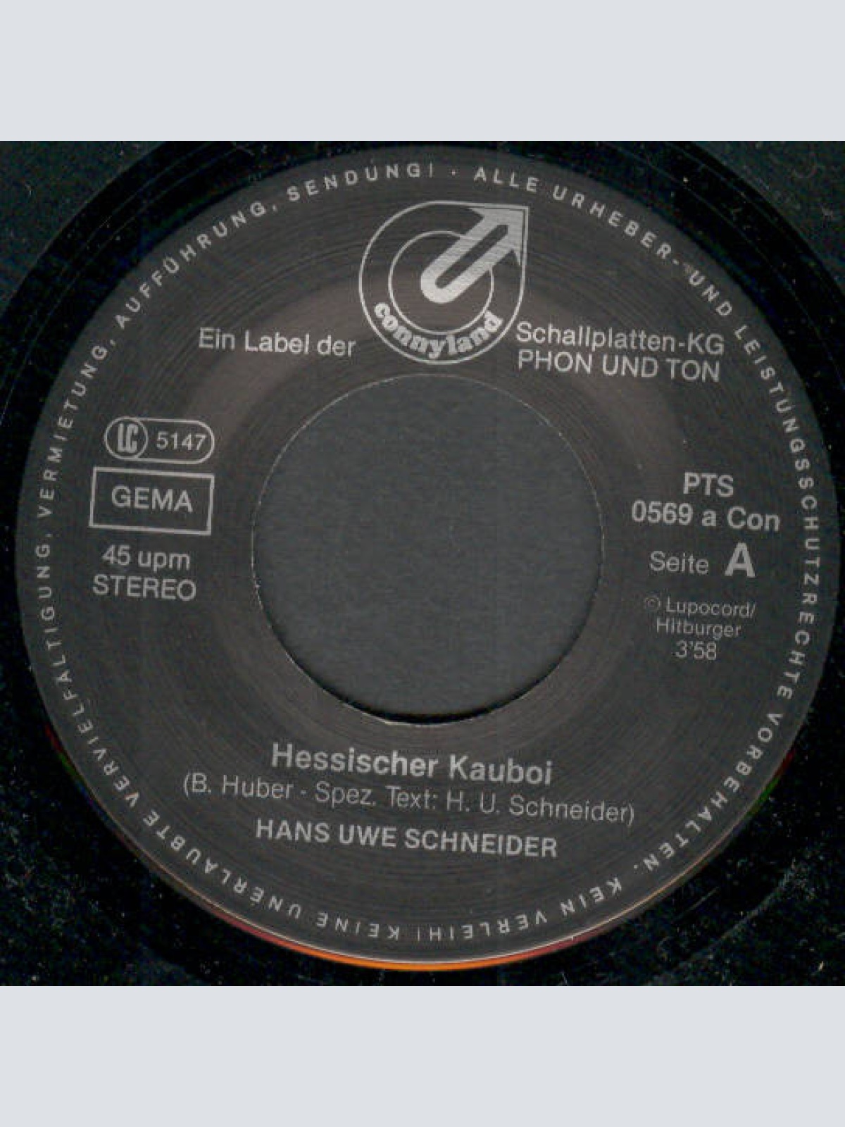 Vinyl / Hans Uwe Schneider - Hessischer Kauboi