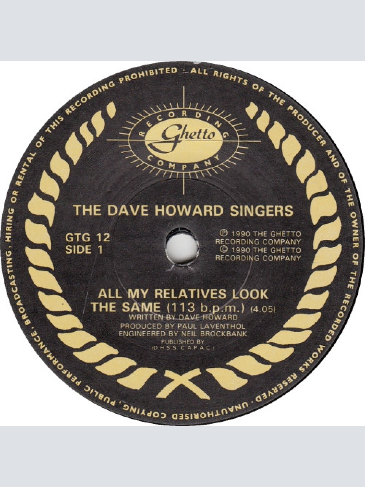 Vinyl / The Dave Howard Singers - All My Relatives Look The Same