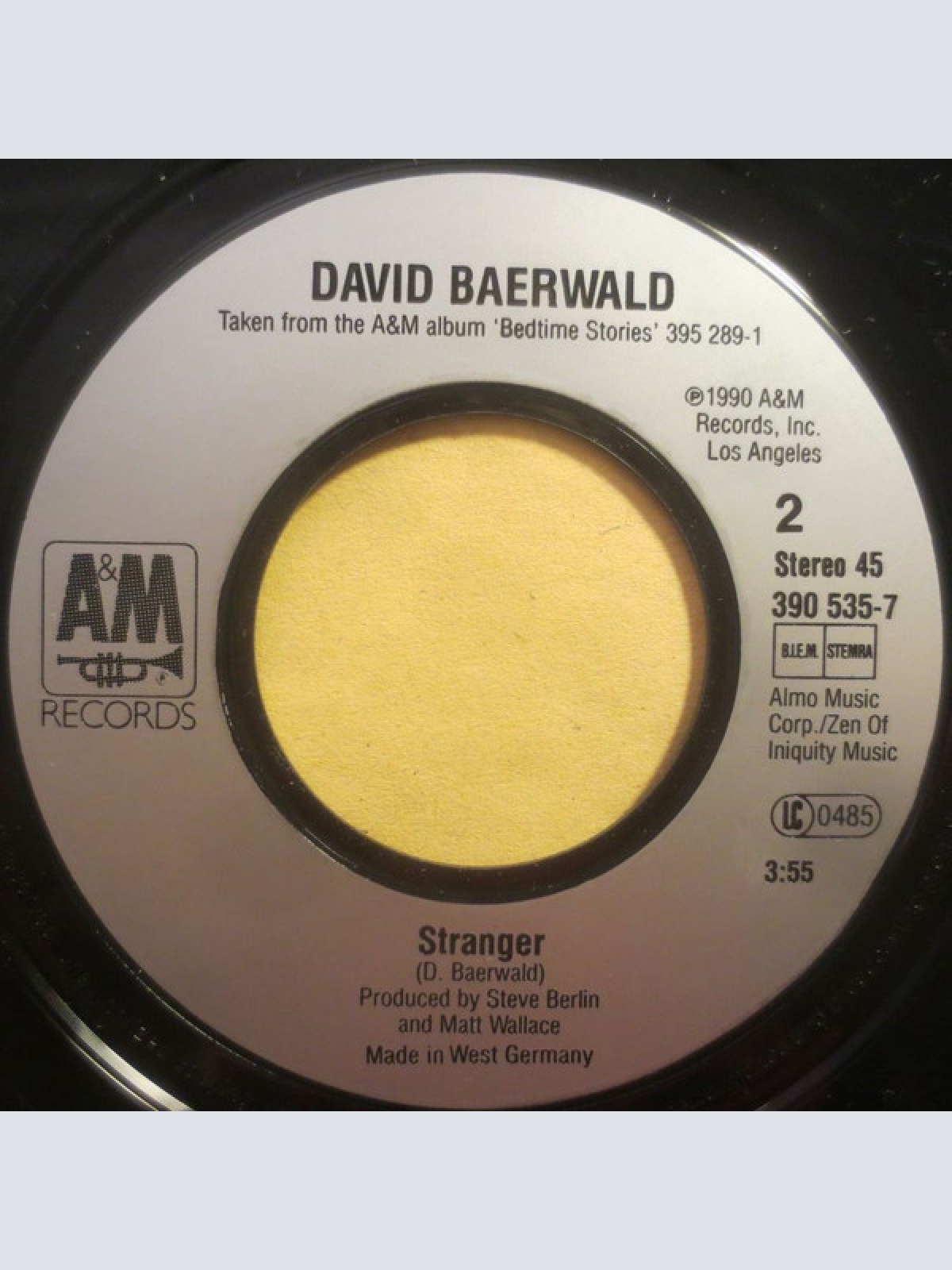 Vinyl / David Baerwald - All For You