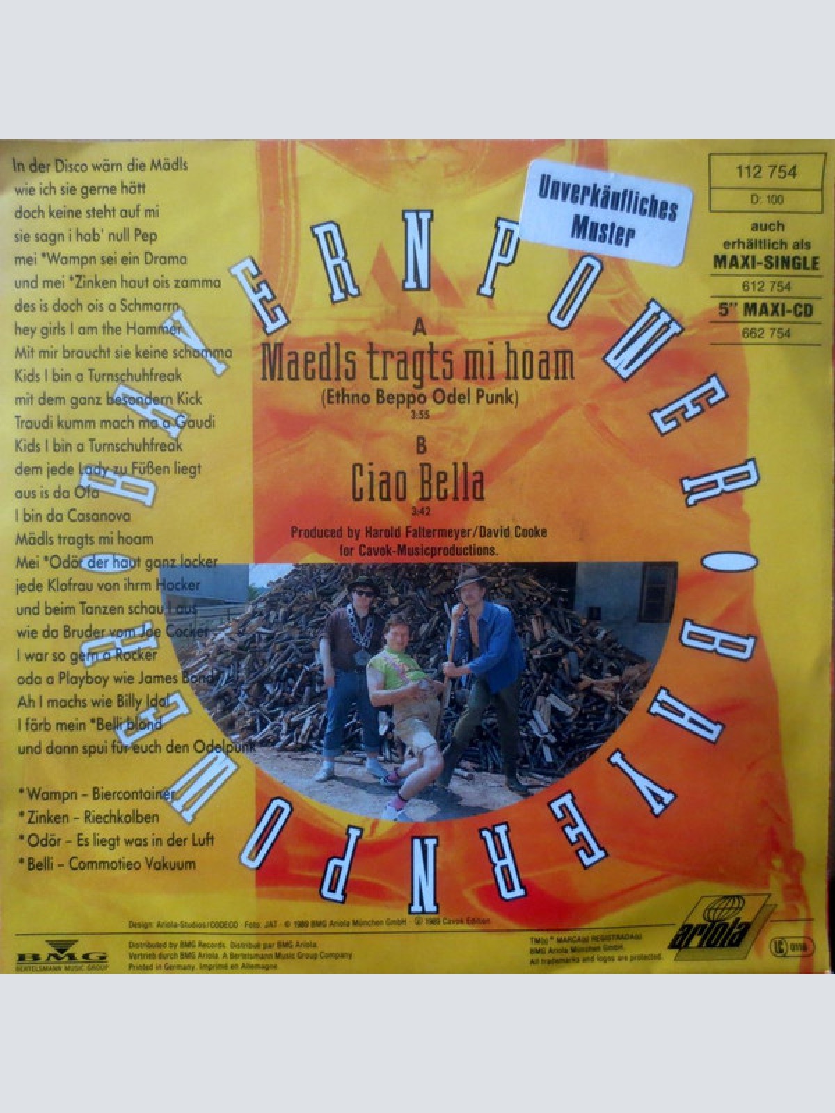 Vinyl / Bayernpower - Maedls Tragts Mi Hoam