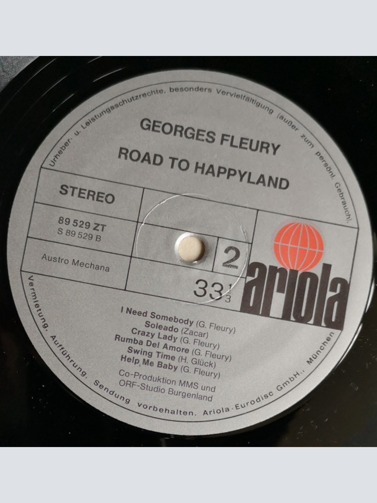 Vinyl / Georges Fleury* - Road To Happyland
