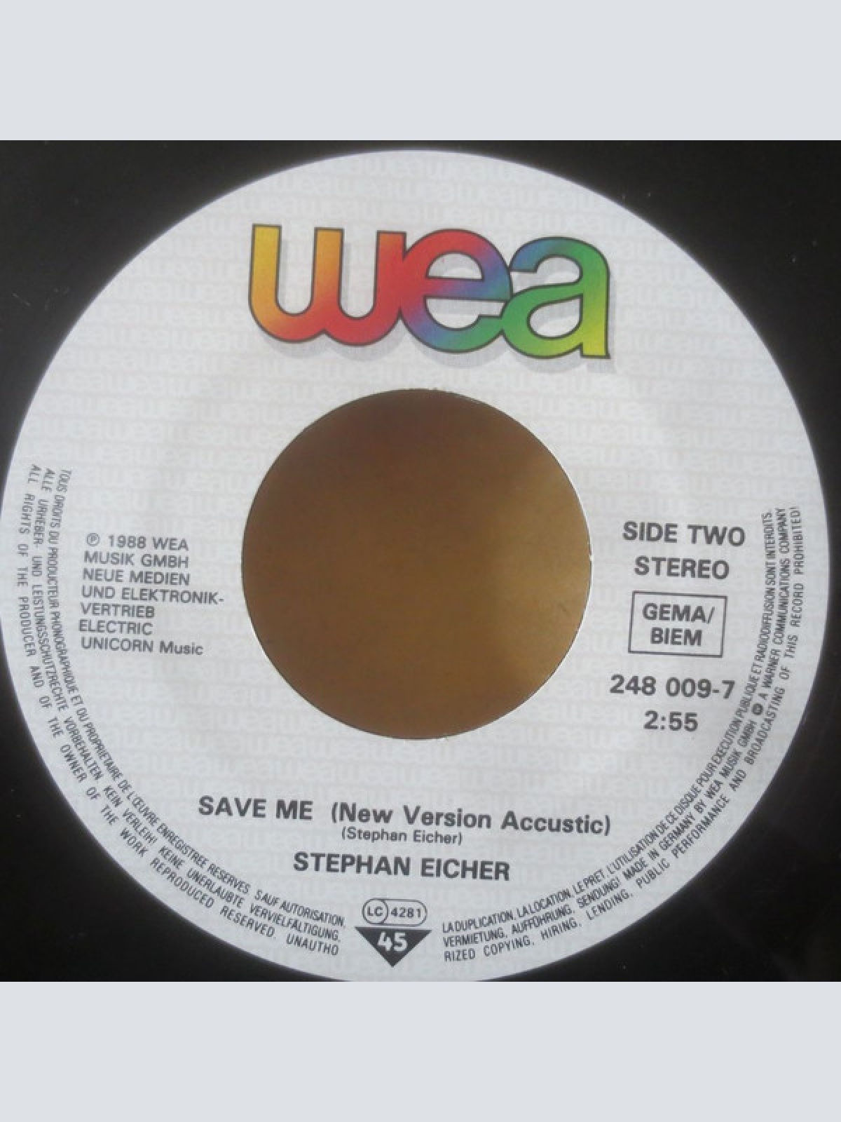 Vinyl / Stephan Eicher - Tomorrow Will Be Your Day