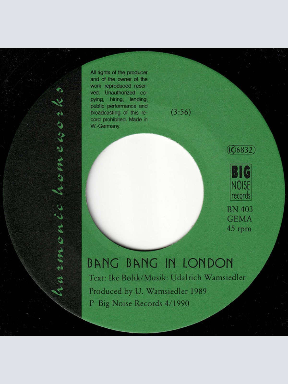 Vinyl / Harmonic Homeworks - Twenty Minutes