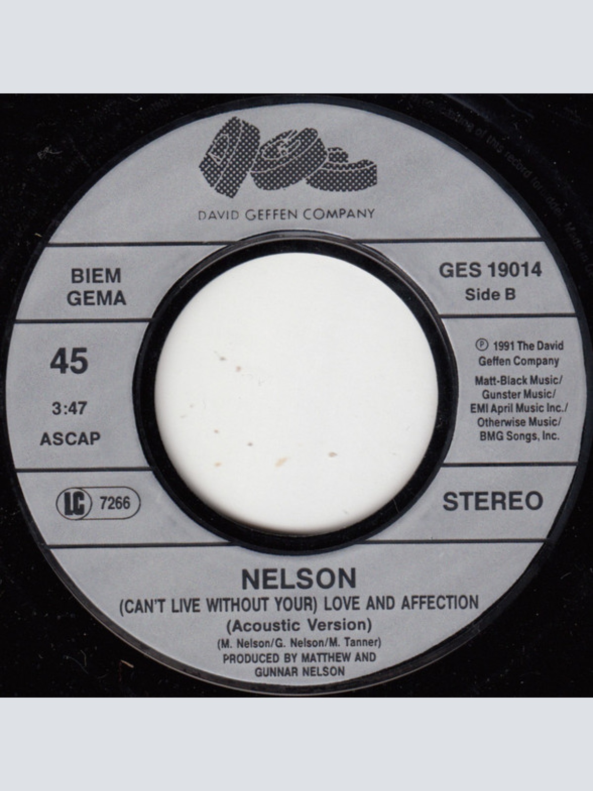 Vinyl / Nelson (4) - Only Time Will Tell