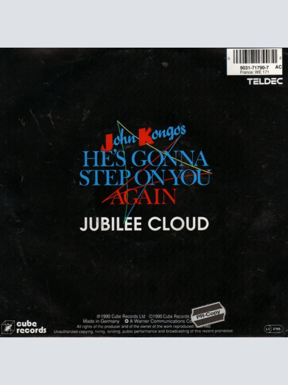 Vinyl / John Kongos - He's Gonna Step On You Again