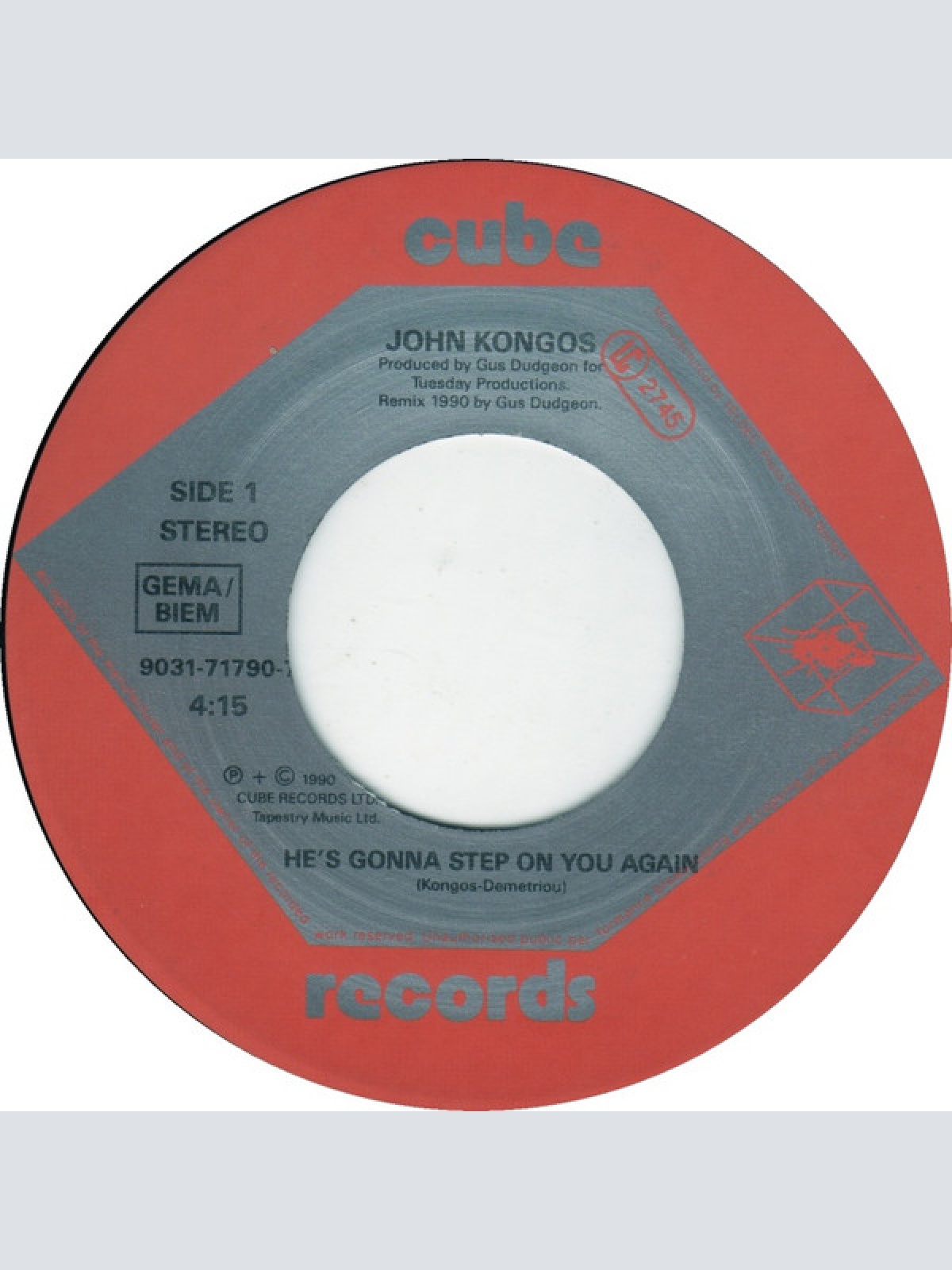 Vinyl / John Kongos - He's Gonna Step On You Again