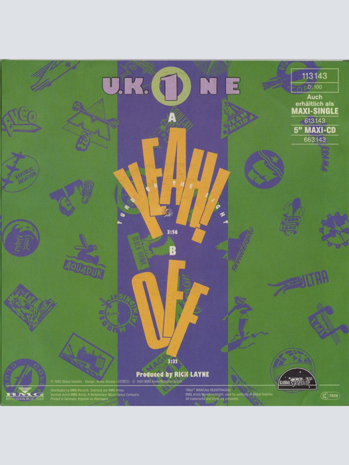 Vinyl / UK One - Yeah! Turn On The Light