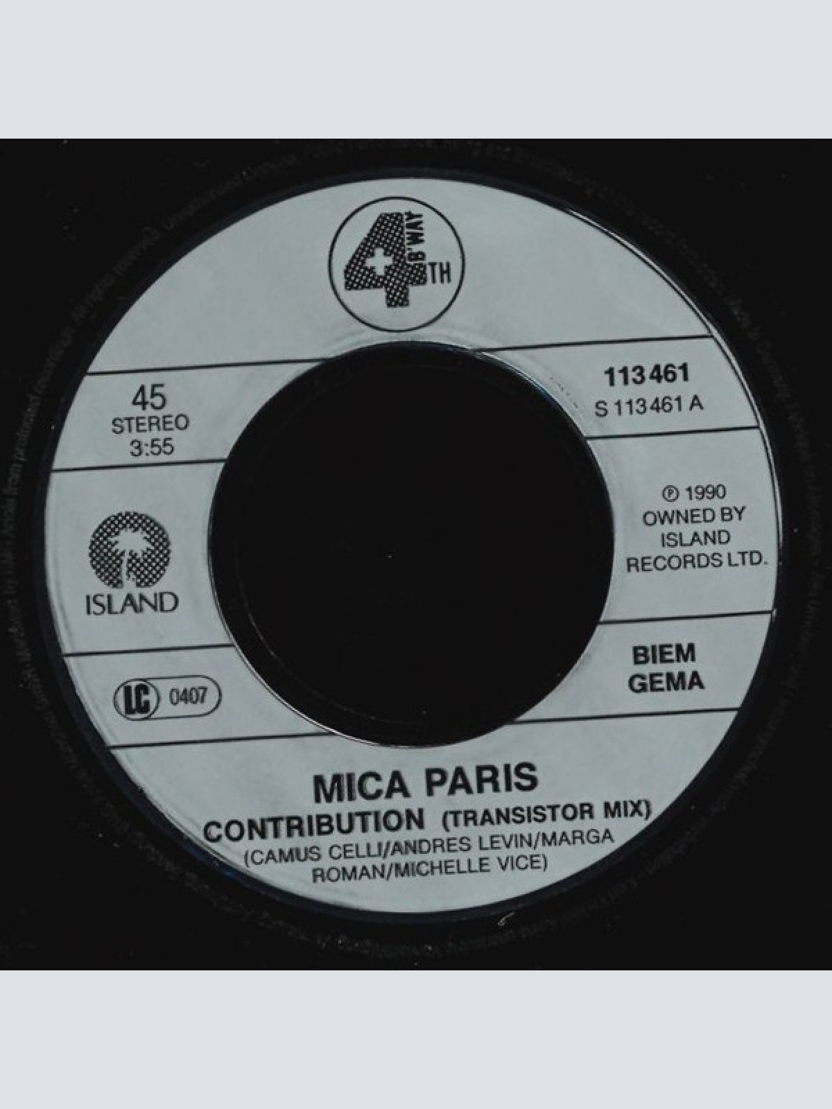 Vinyl / Mica Paris - Contribution