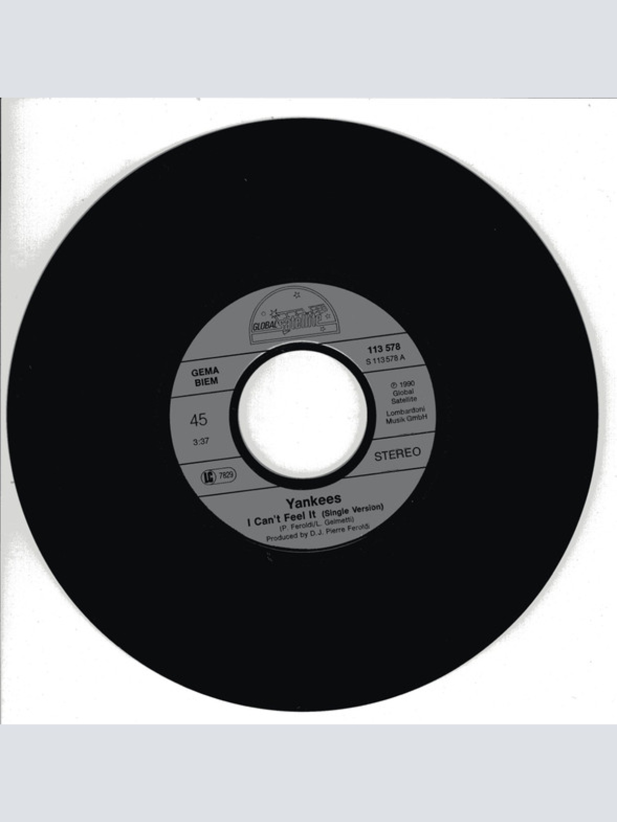 Vinyl / Yankees - I Can't Feel It