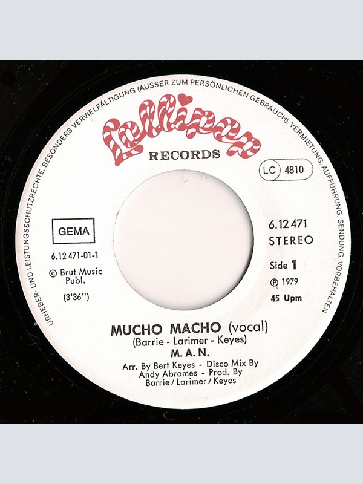 Vinyl / M.A.N. (2) - Mucho Macho