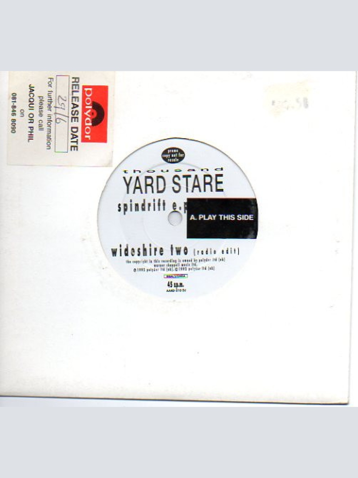 Vinyl / Thousand Yard Stare - Spindrift EP