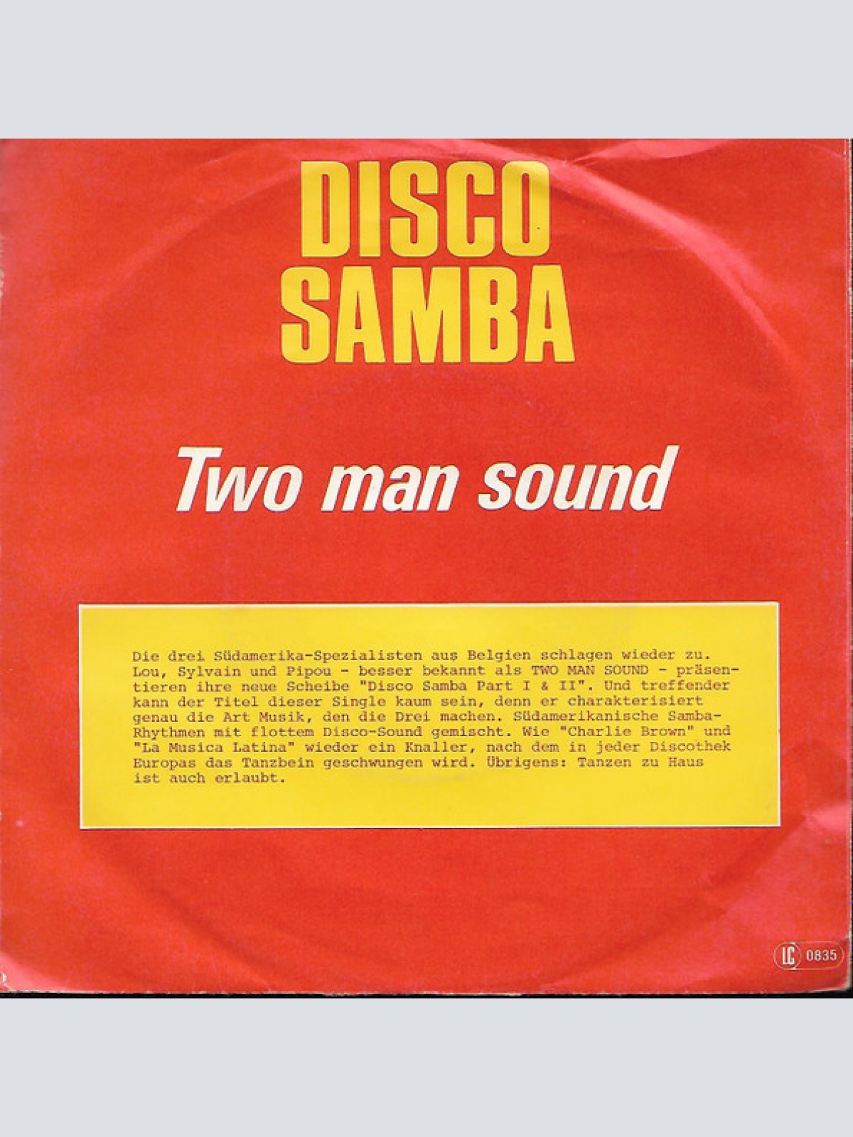 Vinyl / Two Man Sound - Disco Samba Part 1+2