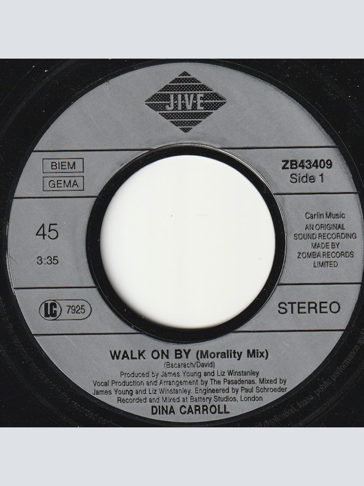 Vinyl / Dina Carroll - Walk On By