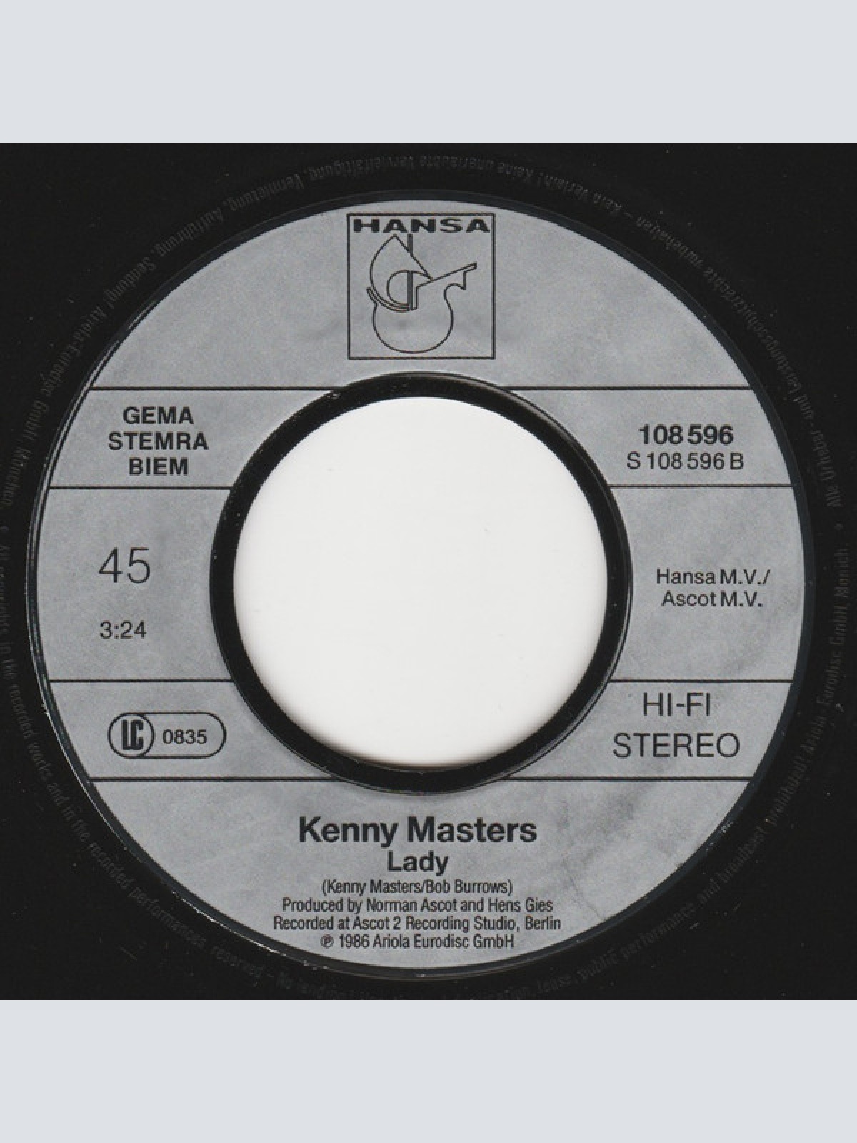 Vinyl / Kenny Masters - Touch Of Magic