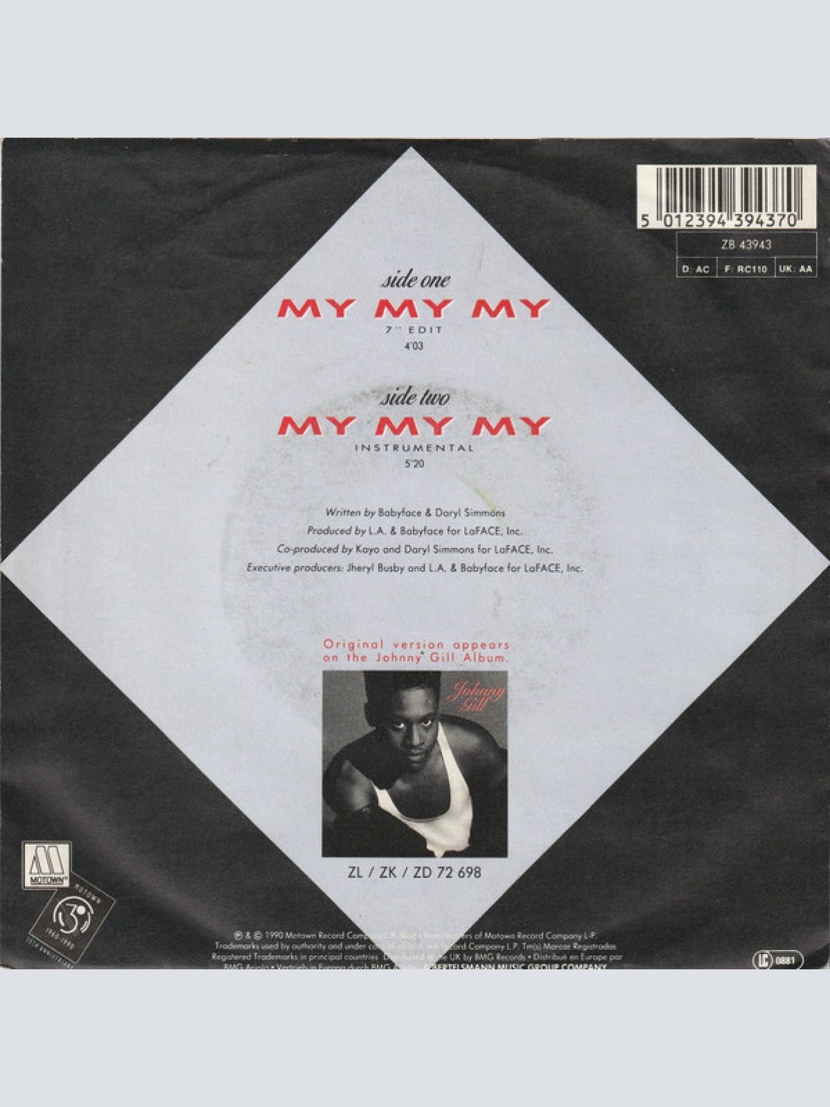 Vinyl / Johnny Gill - My My My