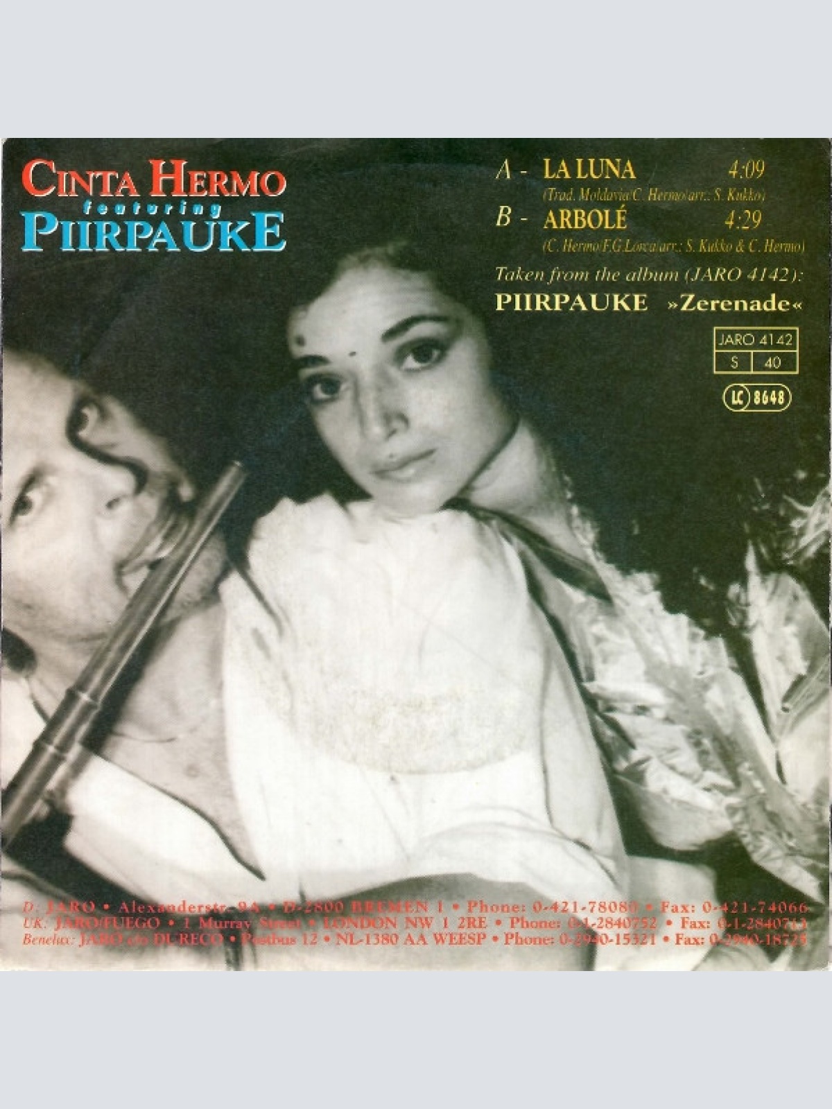 Vinyl / Cinta Hermo Featuring Piirpauke - La Luna