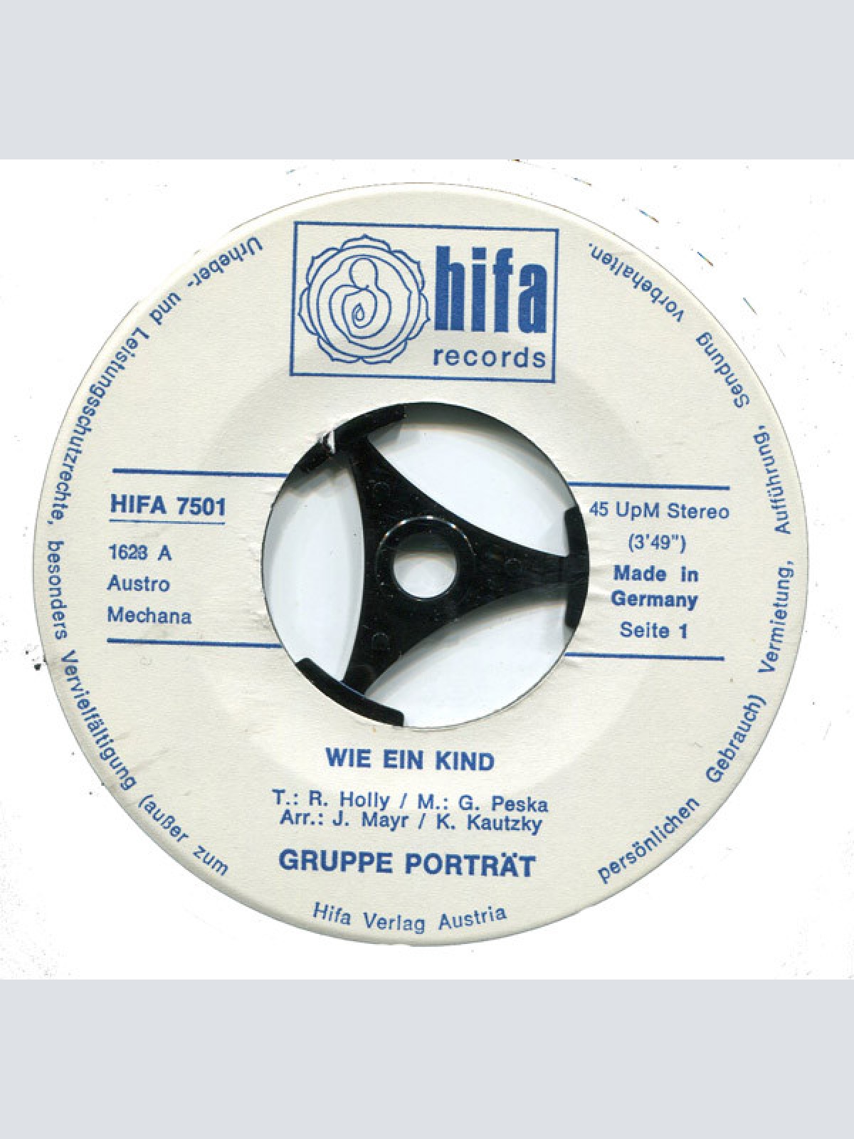 Vinyl / Gruppe Porträt - Wie Ein Kind / Wenn Wir Endlich Lernten