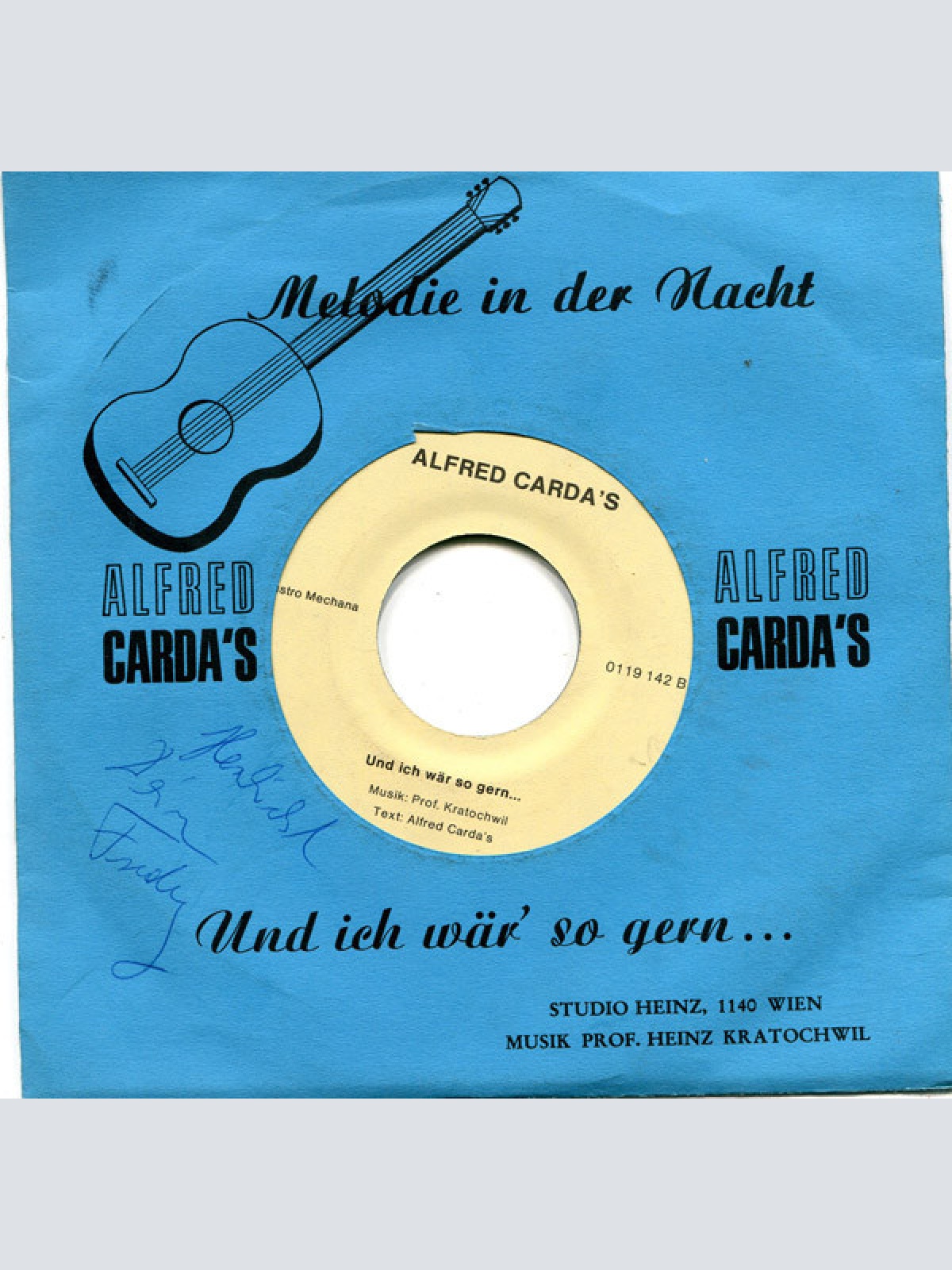 Vinyl / Alfred Carda's - Melodie In Der Nacht / Und Ich Wär So Gern...