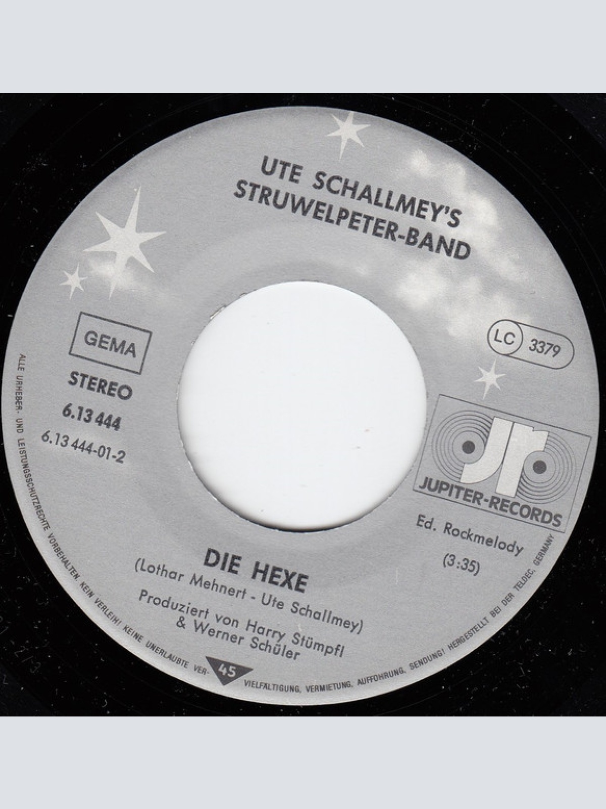Vinyl / Ute Schallmey's Struwwelpeter Band - Der Sprücheklopfer / Die Hexe
