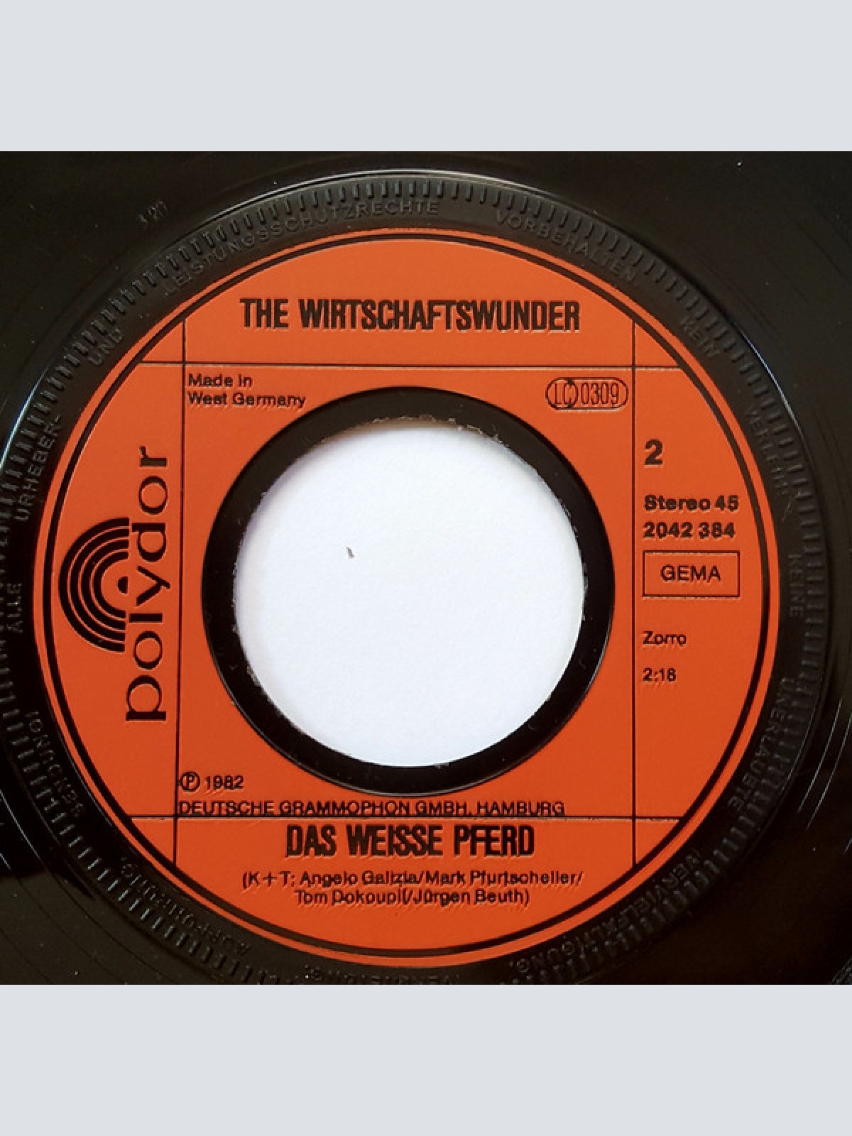 Vinyl / The Wirtschaftswunder - Der Grosse Mafioso / Das Weisse Pferd