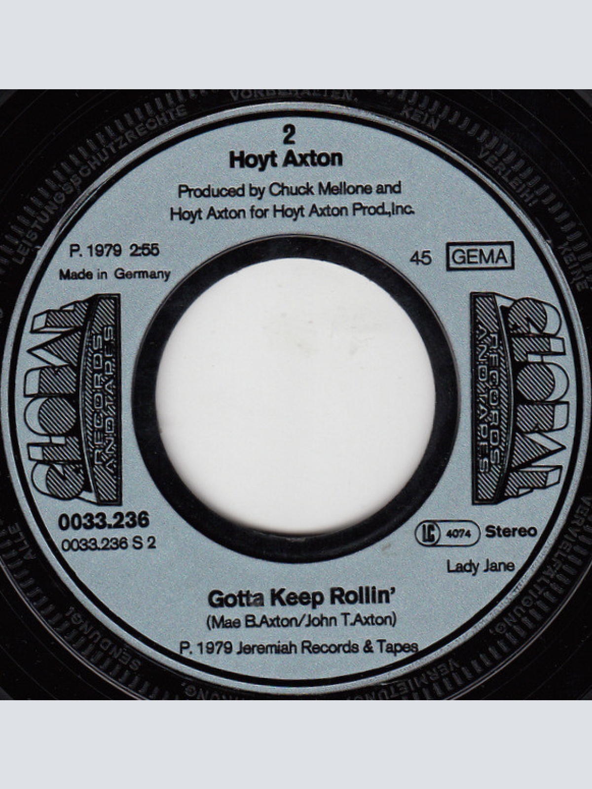 Vinyl / Hoyt Axton - Della And The Dealer