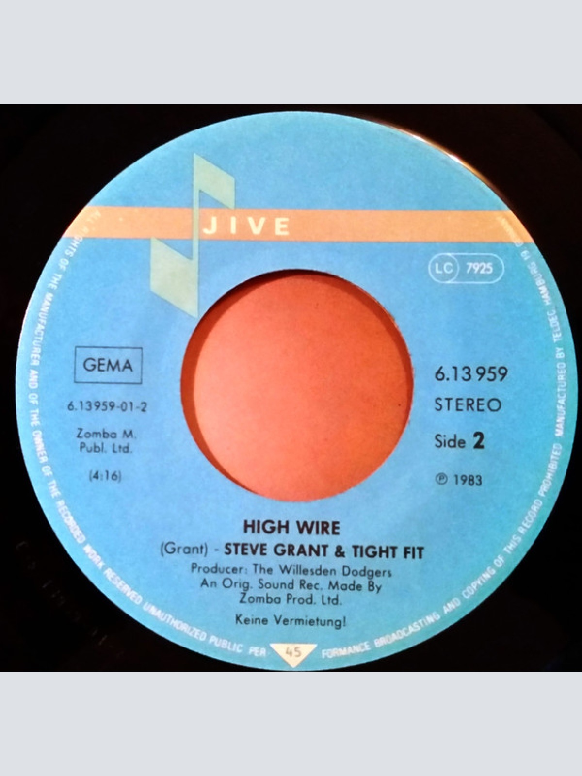 Vinyl / Steve Grant (3) with Tight Fit - Love The One You're With