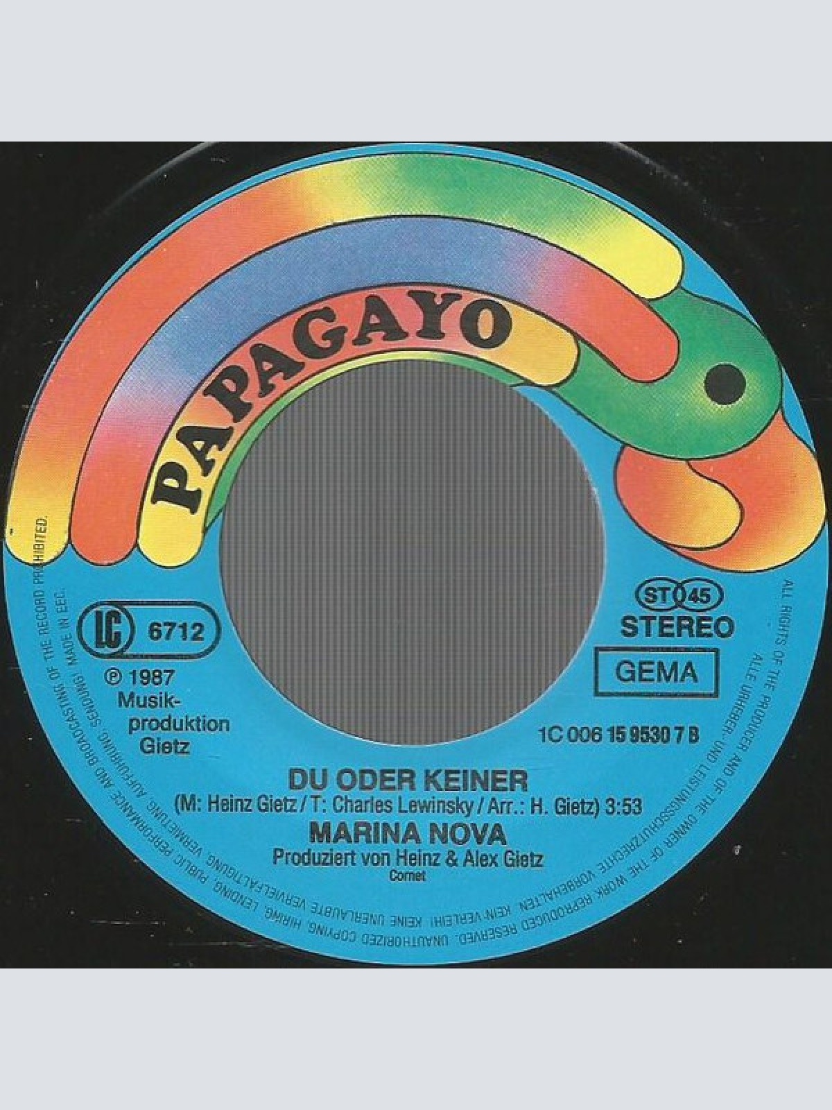 Vinyl / Marina Nova - Ich Fall In Liebe