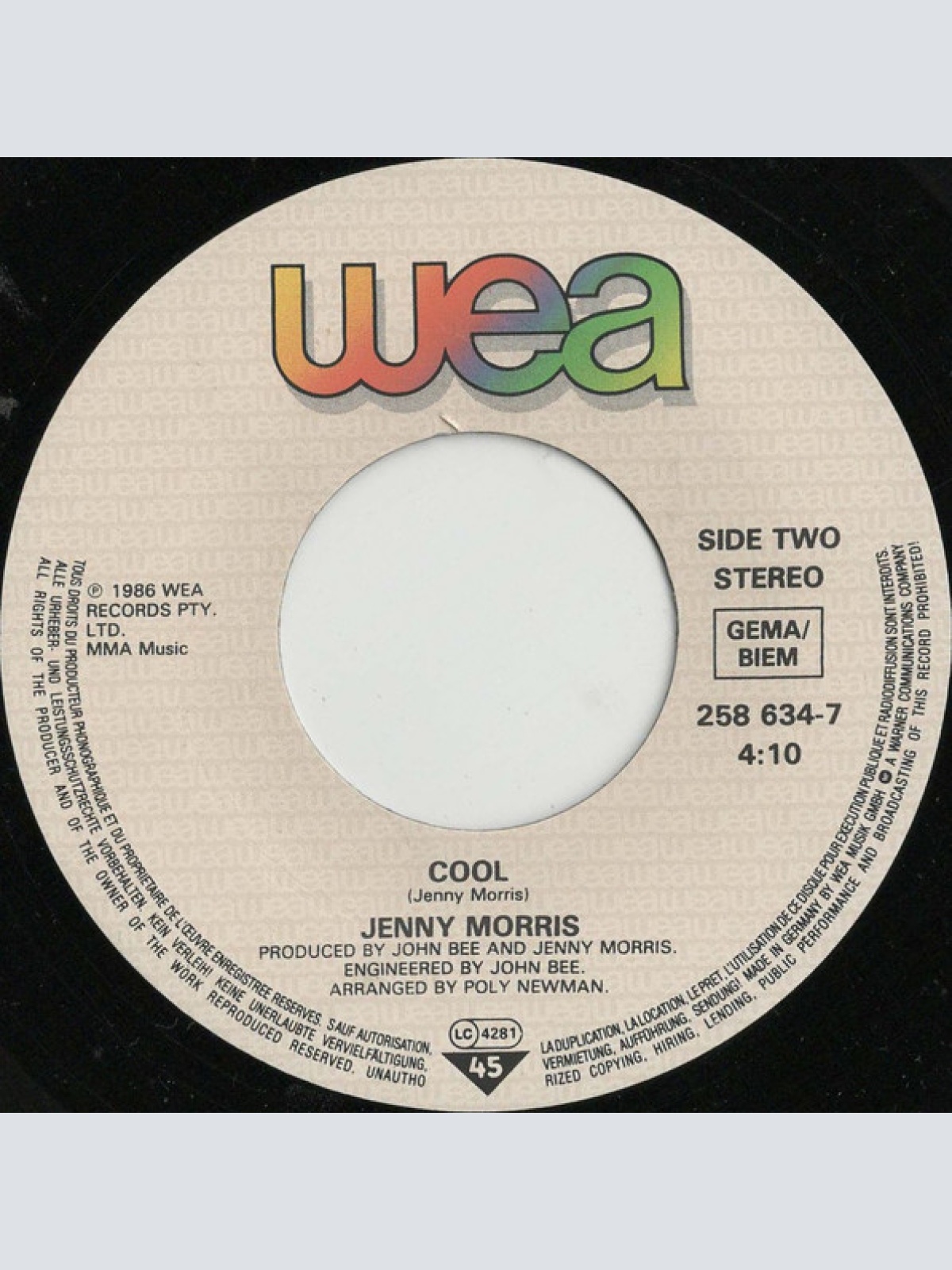 Vinyl / Jenny Morris - You're Gonna Get Hurt