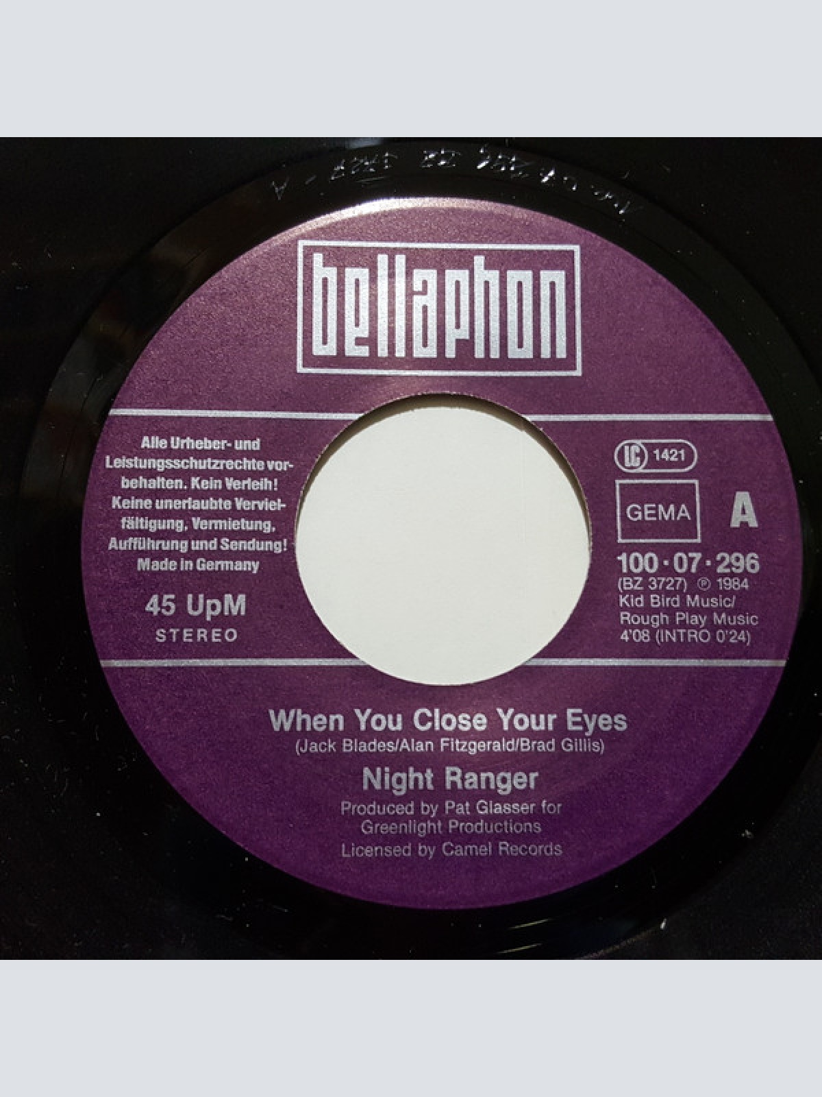 Vinyl / Night Ranger - When You Close Your Eyes