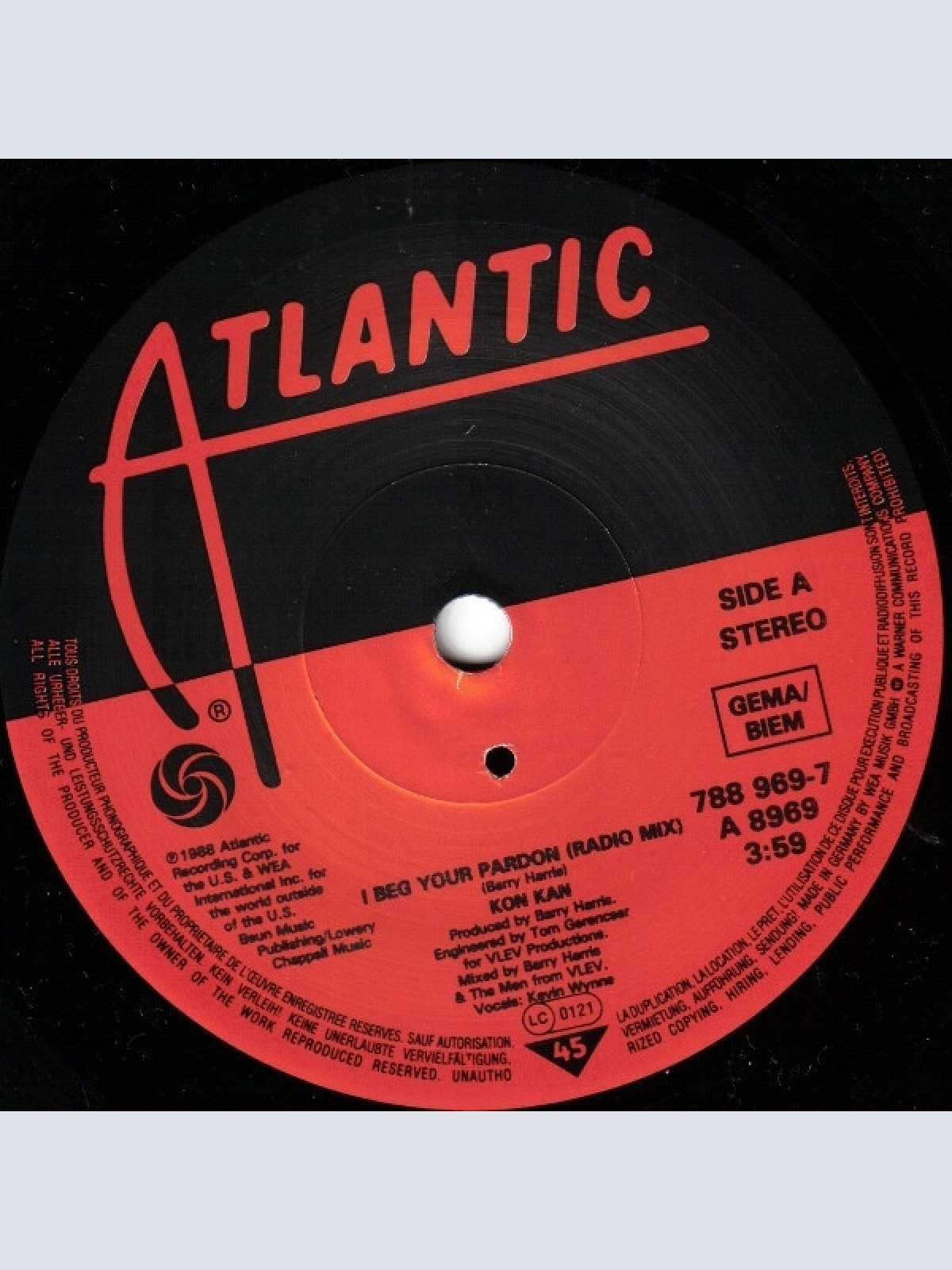 Vinyl / Kon Kan - I Beg Your Pardon