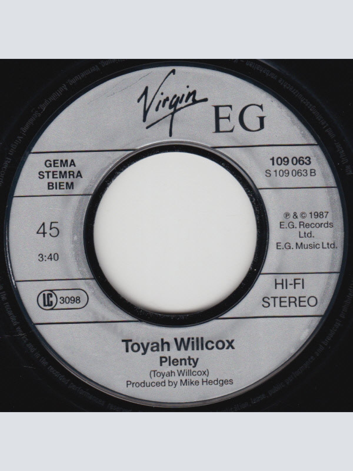 Vinyl / Toyah - Echo Beach