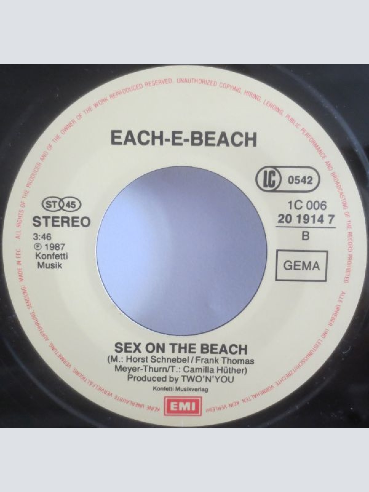 Vinyl / Each-E-Beach - To The Beach