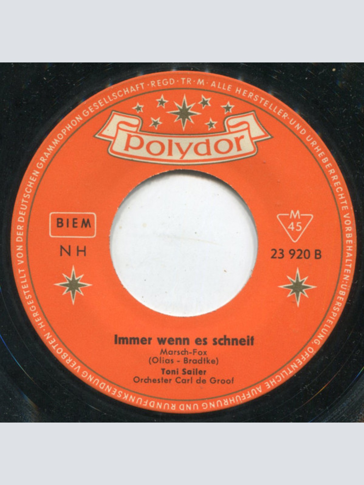 Vinyl / Toni Sailer - Tiroler Hula Hup / Immer Wenn Es Schneit