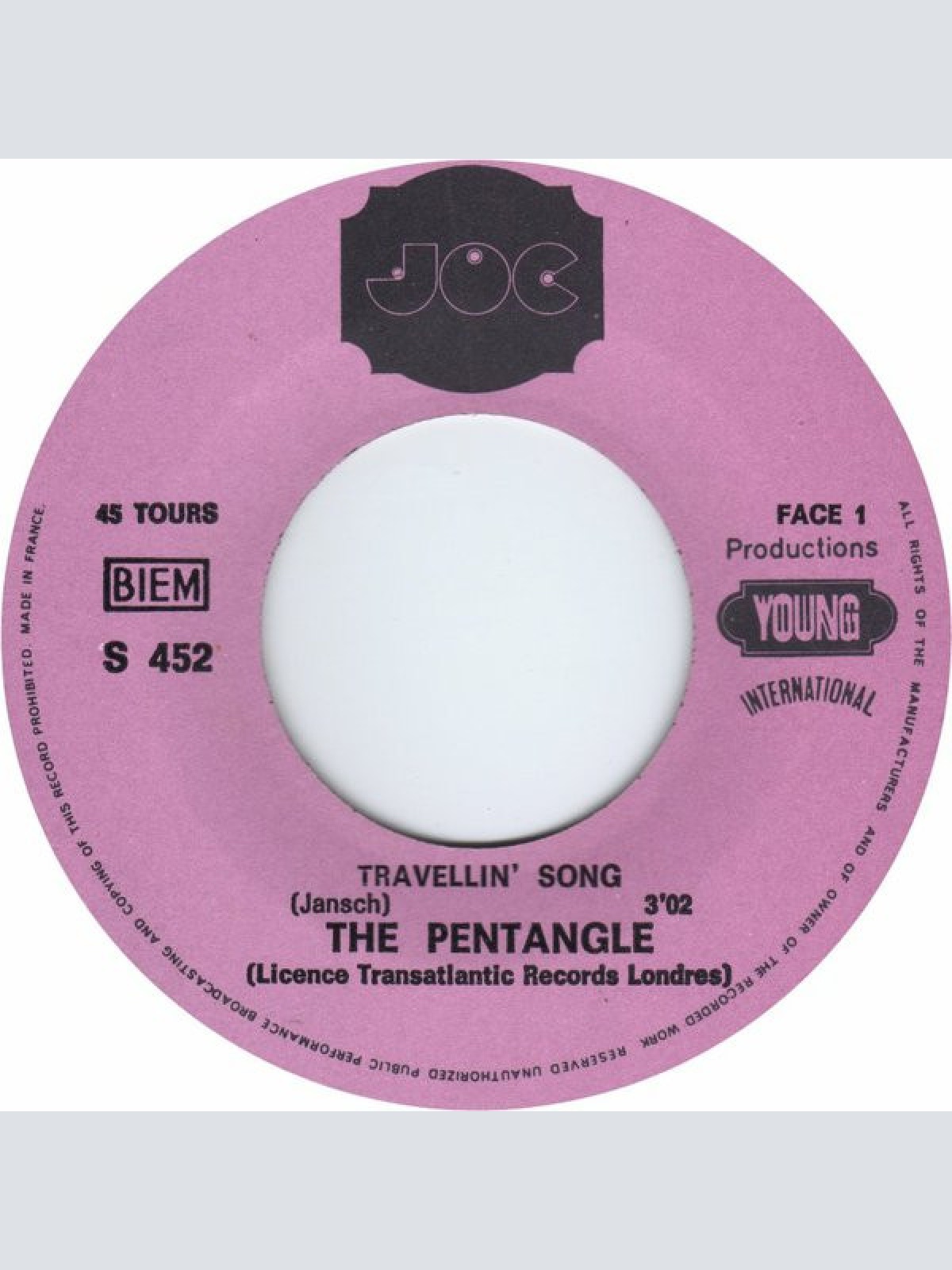 Vinyl / Pentangle - Travellin' Song