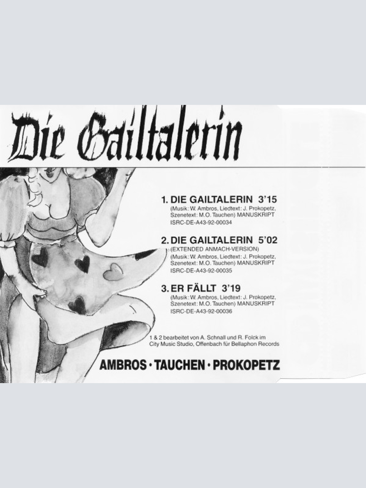 CD / Ambros* · Tauchen* · Prokopetz* - Die Gailtalerin