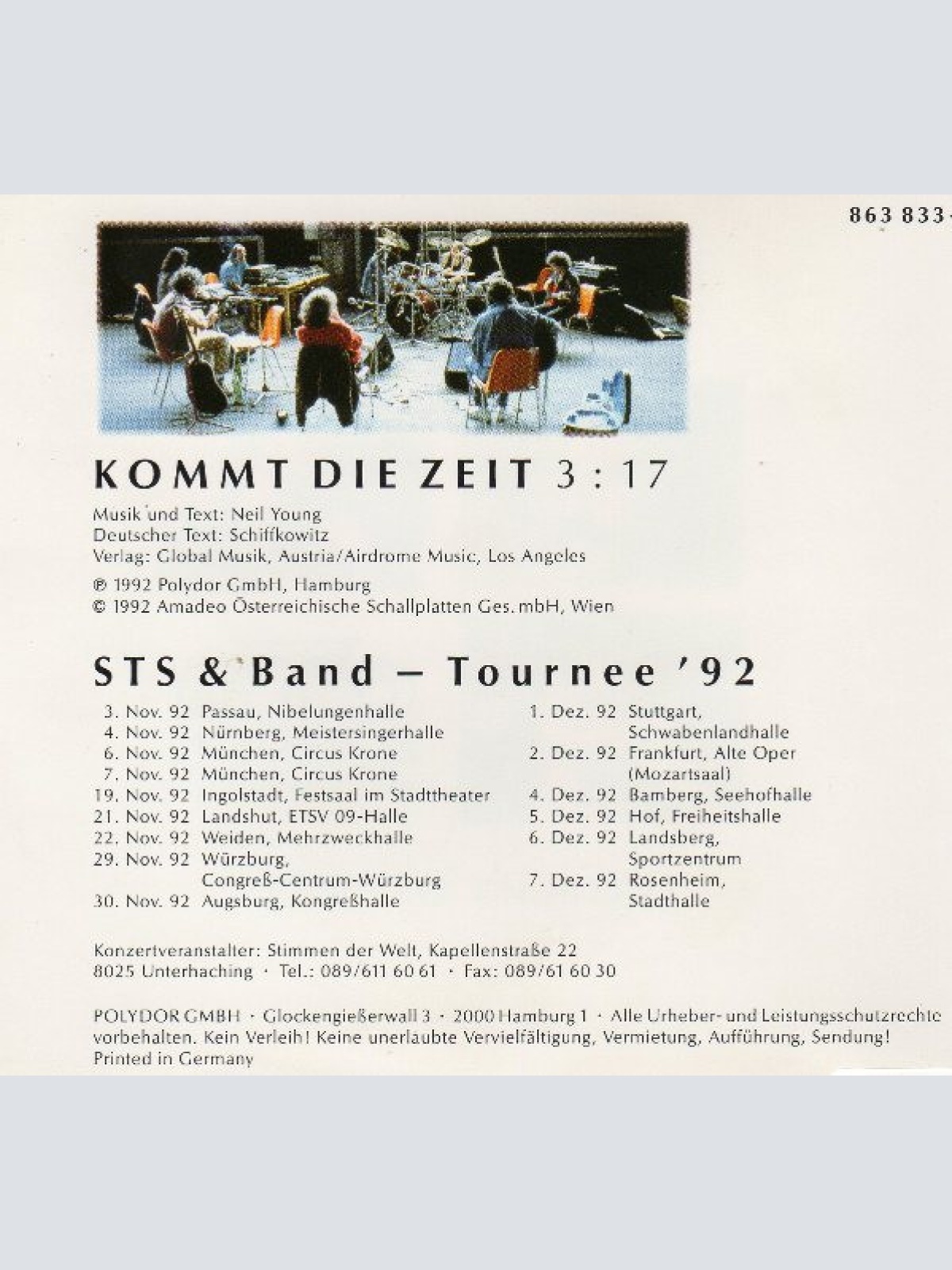 CD / STS (3) - Kommt Die Zeit