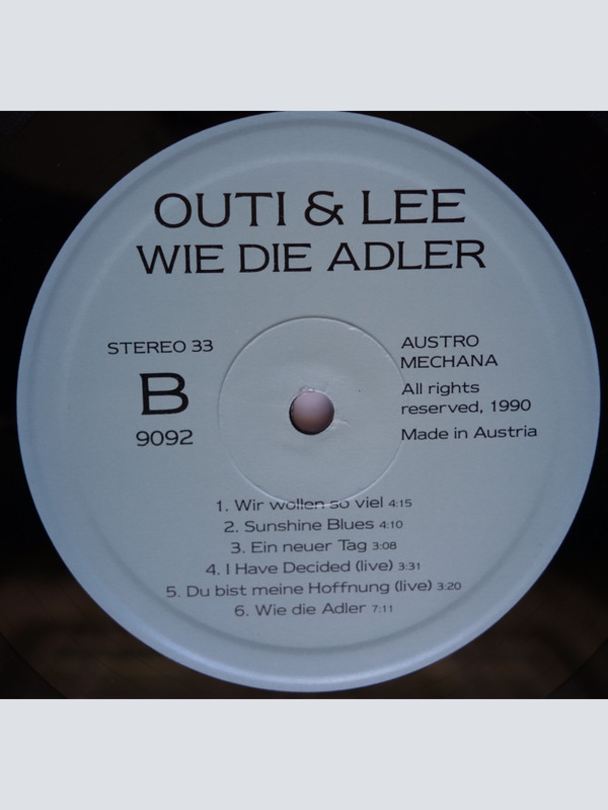 Vinyl / Outi & Lee - Wie Die Adler