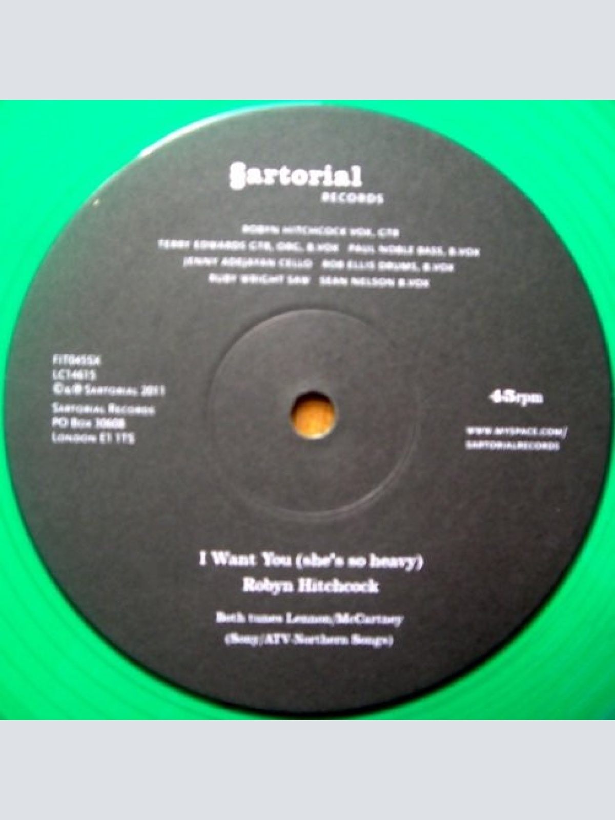 Vinyl / Terry Edwards / Robyn Hitchcock - You Won't See Me (Single Edit) / I Want You (She's So Heavy)