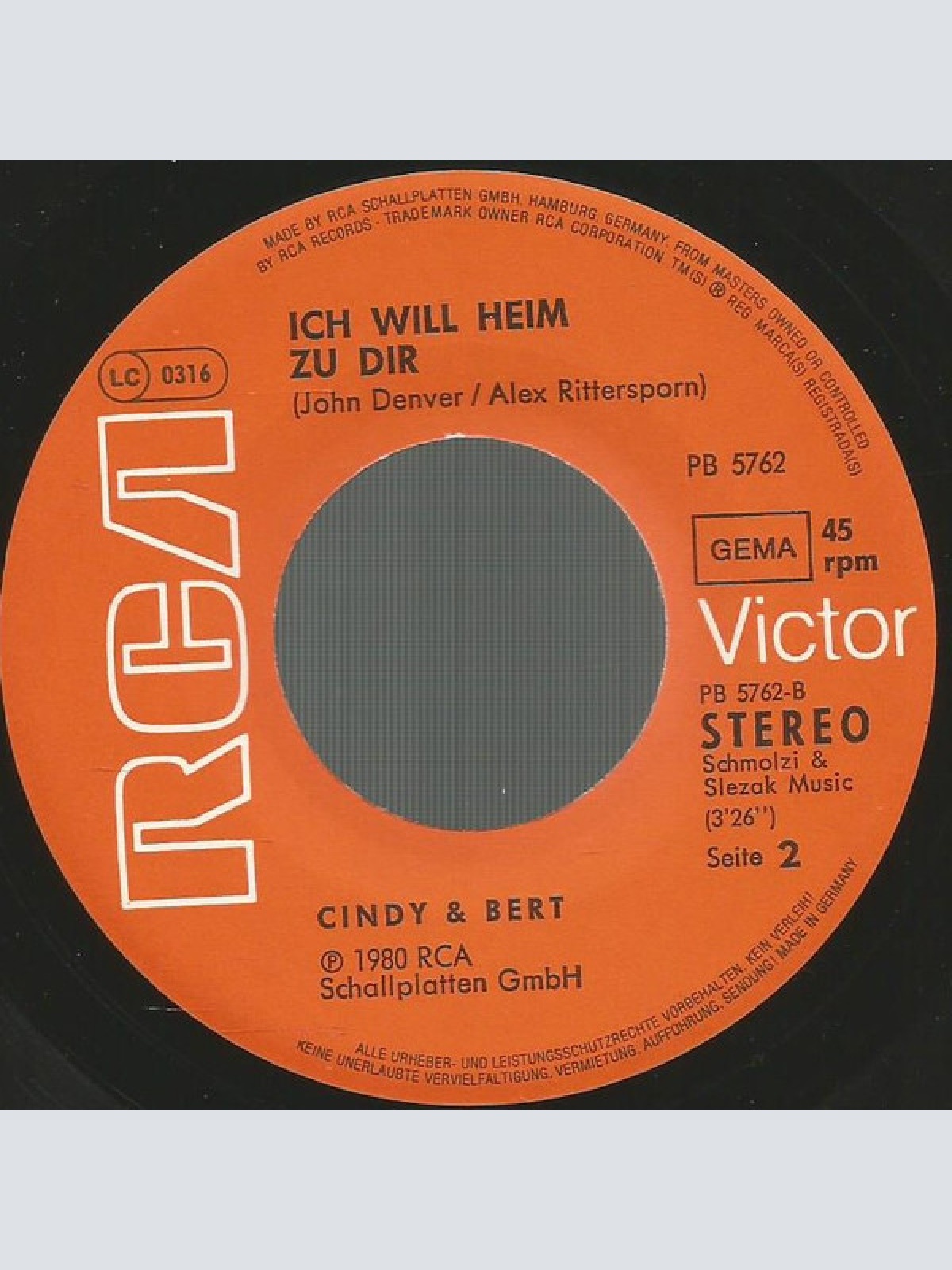 Vinyl / Cindy & Bert - Nenn Es Liebe