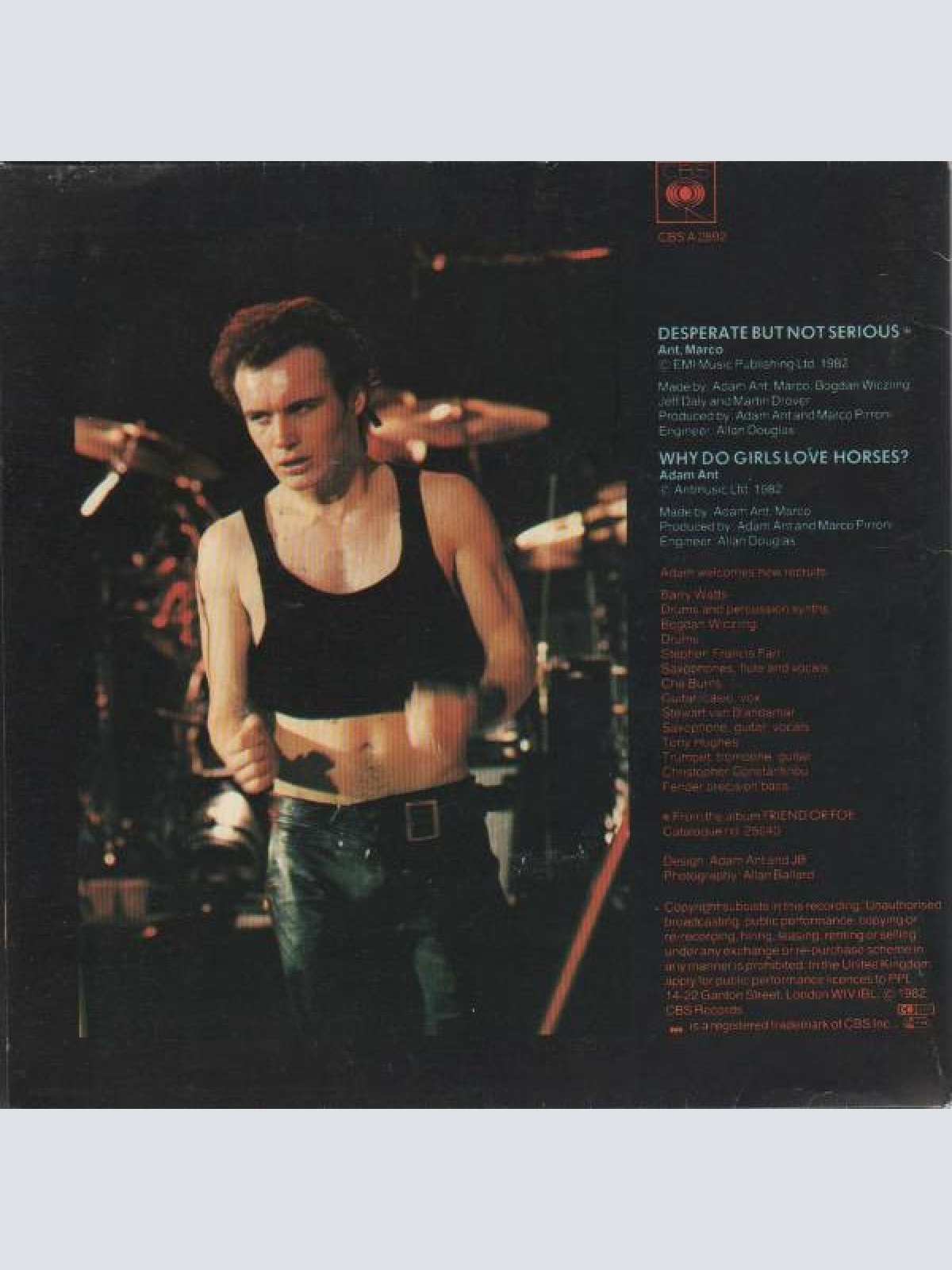 Vinyl / Adam Ant - Desperate But Not Serious