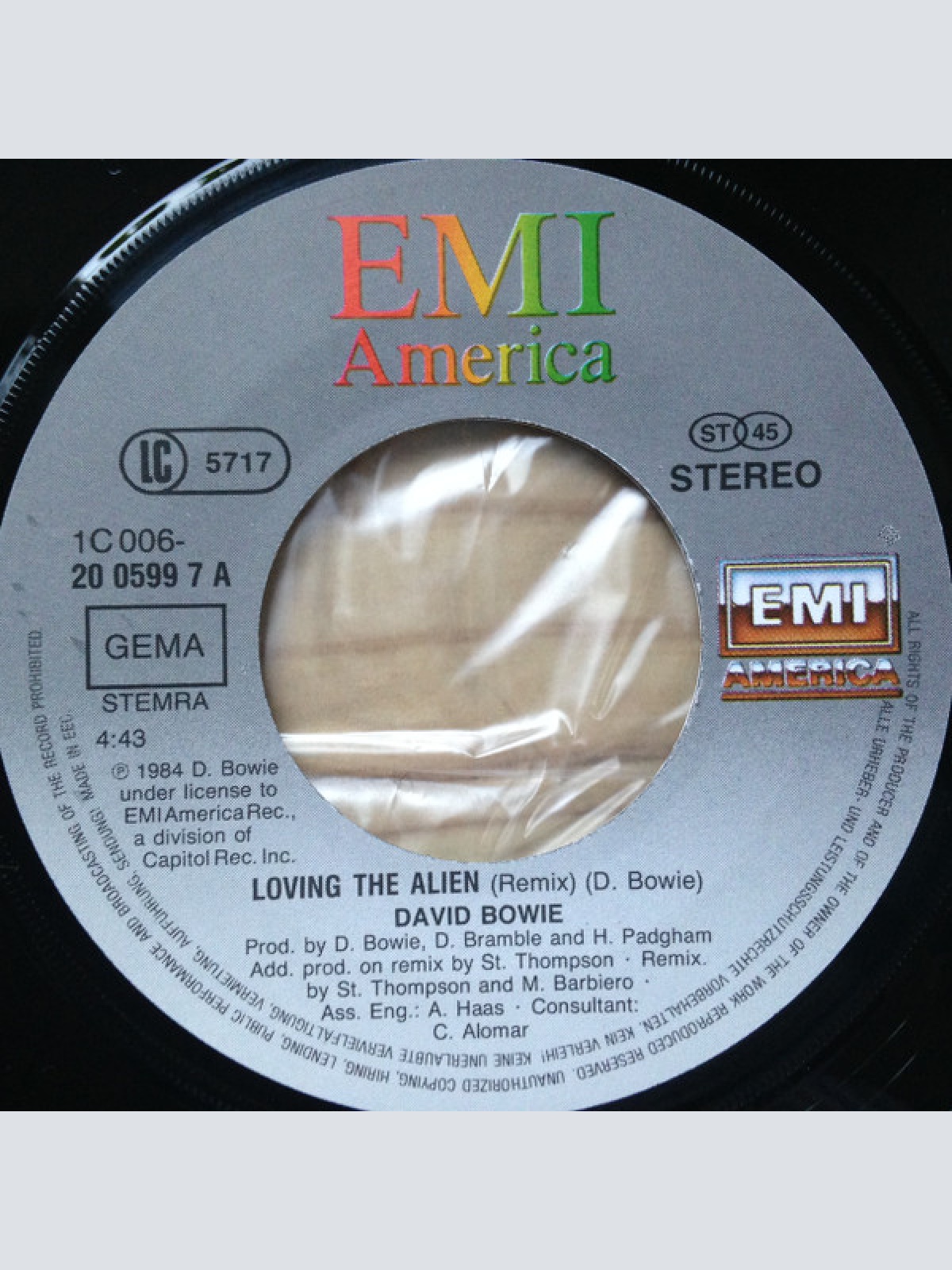 Vinyl / David Bowie - Loving The Alien (Re-Mixed Version)