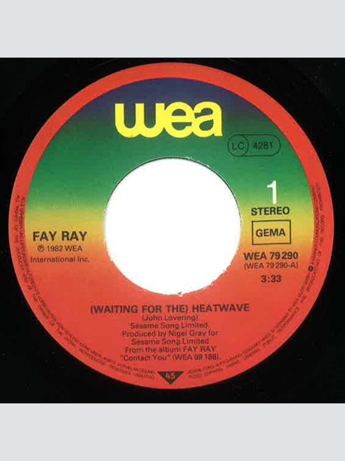 Vinyl / Fay Ray - Heatwave