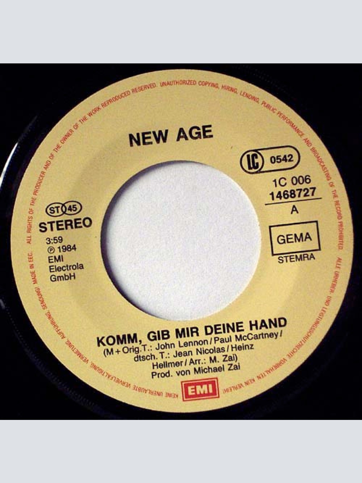 Vinyl / New Age (8) - Komm, Gib Mir Deine Hand