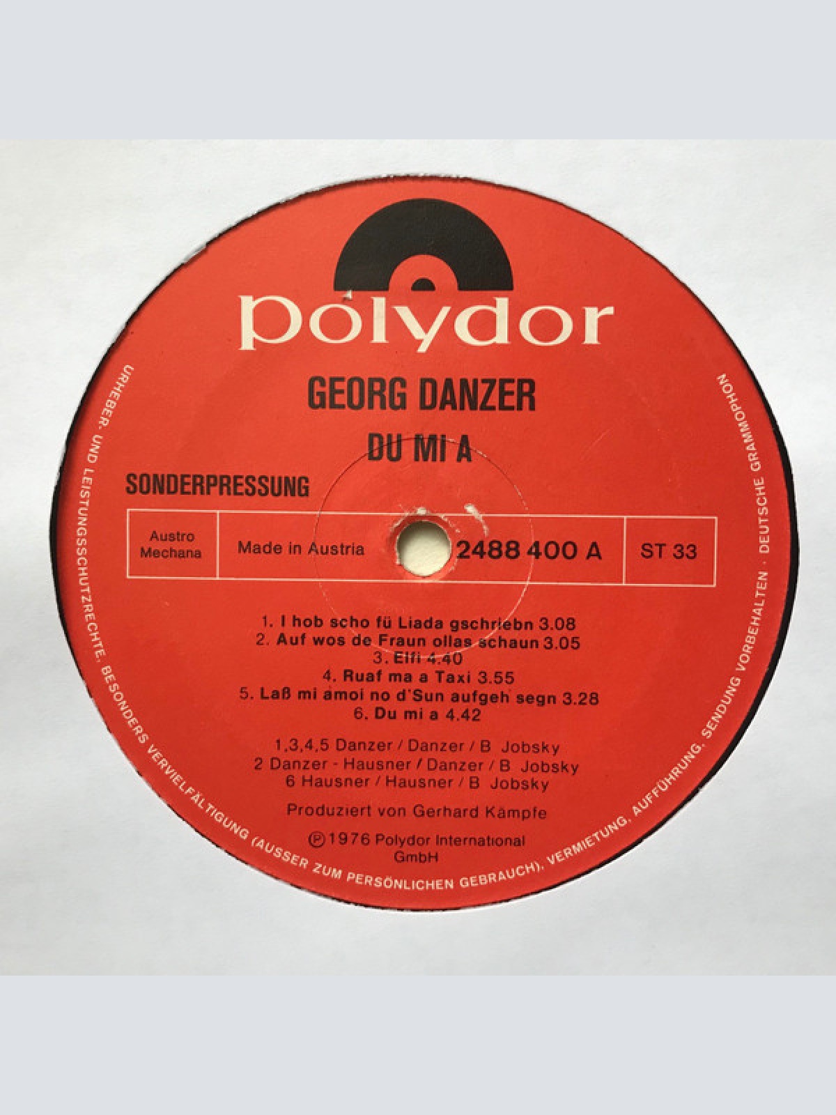 Vinyl / Georg Danzer - Du Mi A