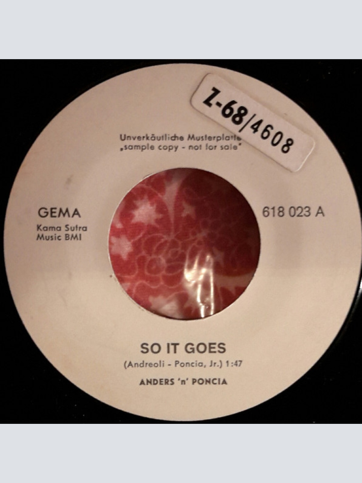 Vinyl / Anders & Poncia - So It Goes