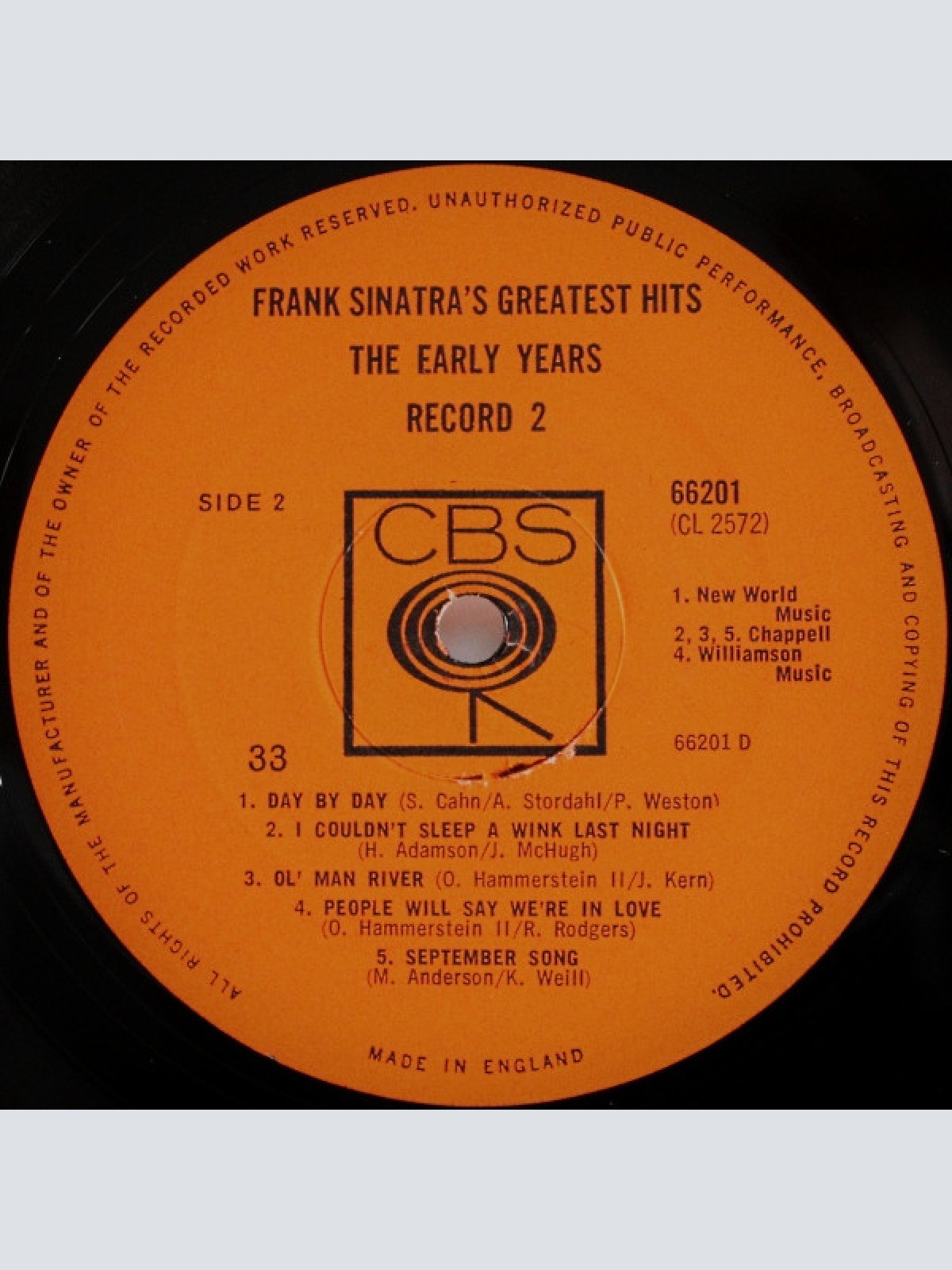 Vinyl / Frank Sinatra - Frank Sinatra's Greatest Hits The Early Years