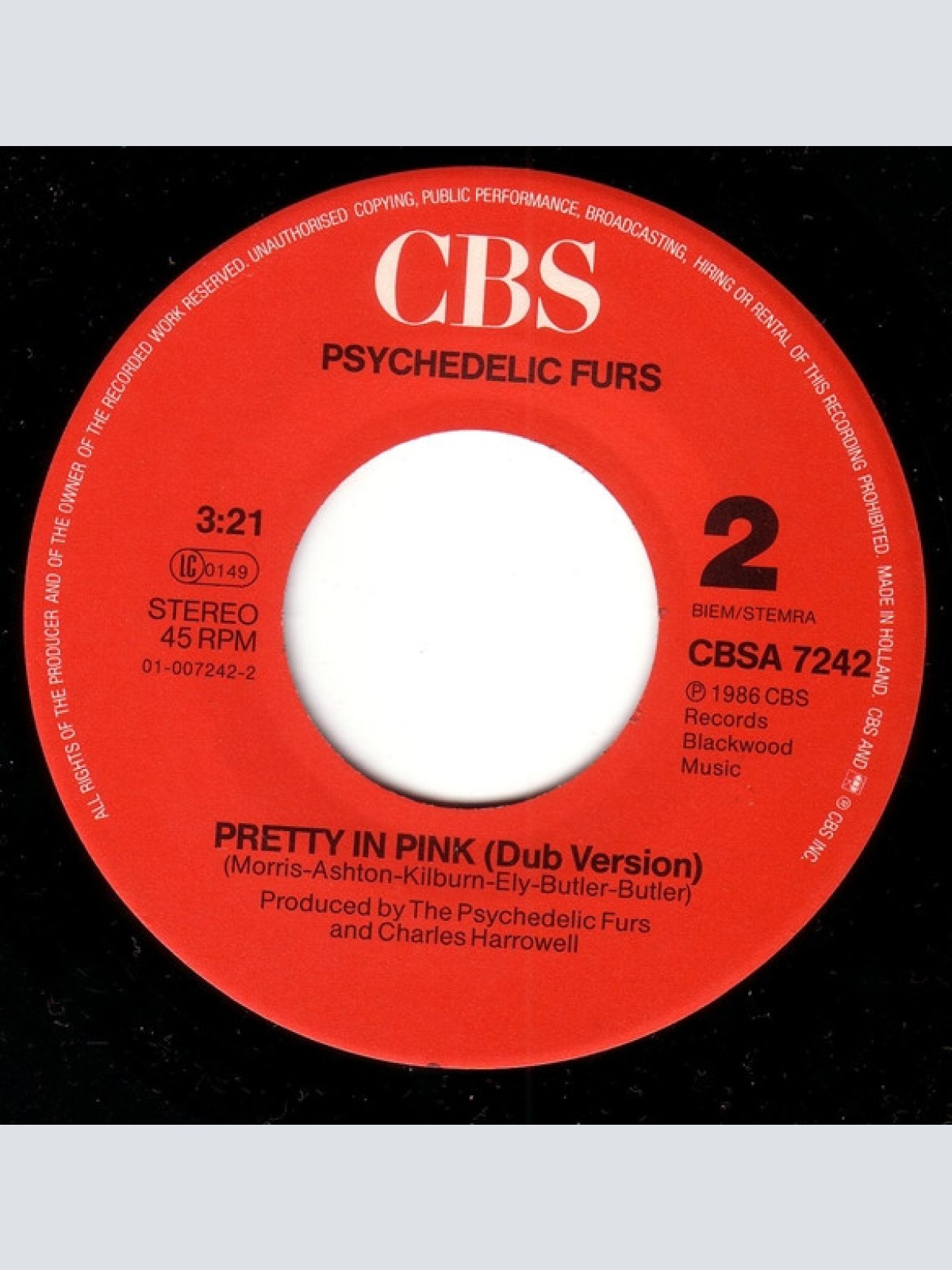 Vinyl / The Psychedelic Furs - Pretty In Pink