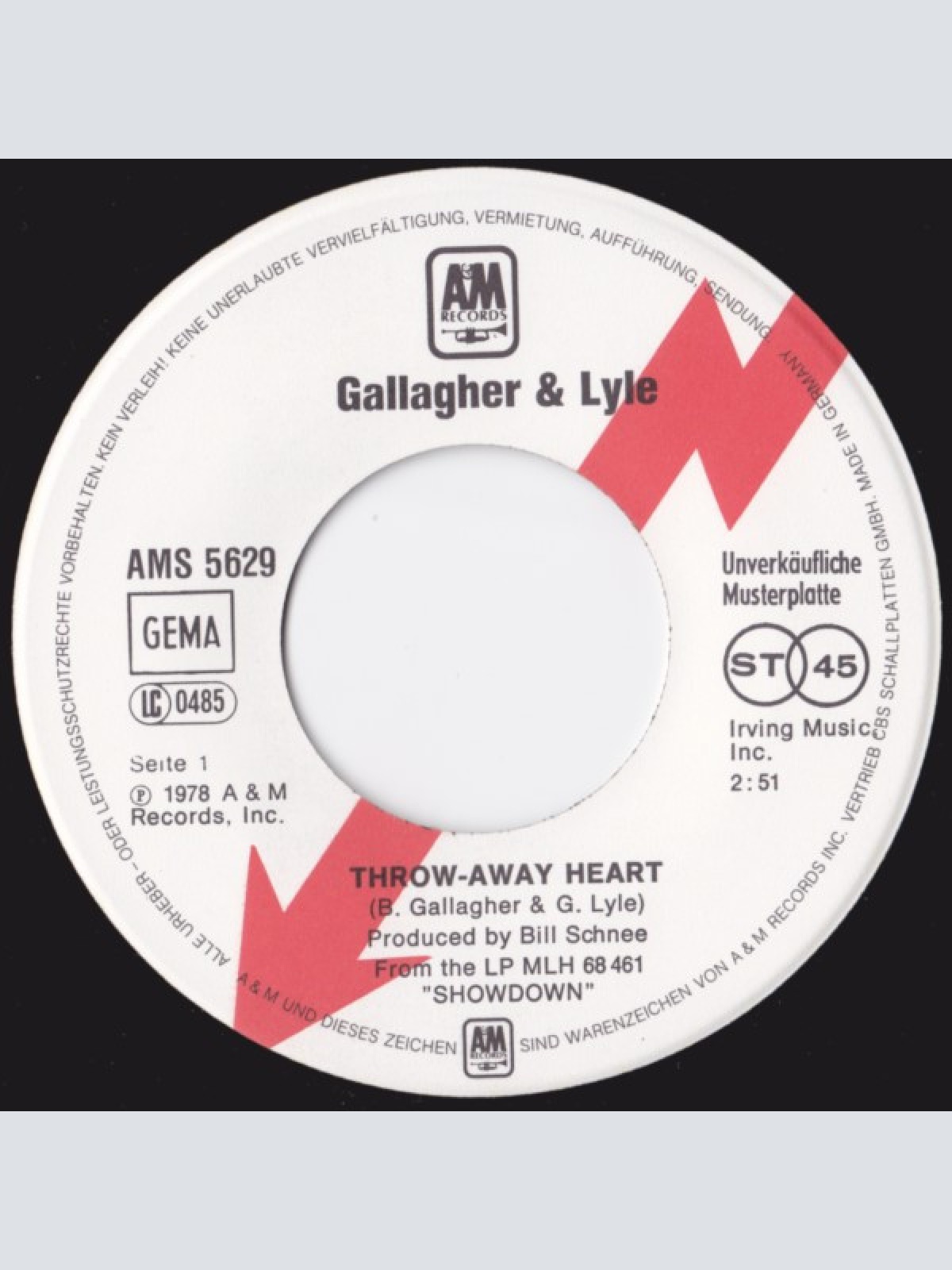 Vinyl / Gallagher & Lyle - Throw-Away Heart