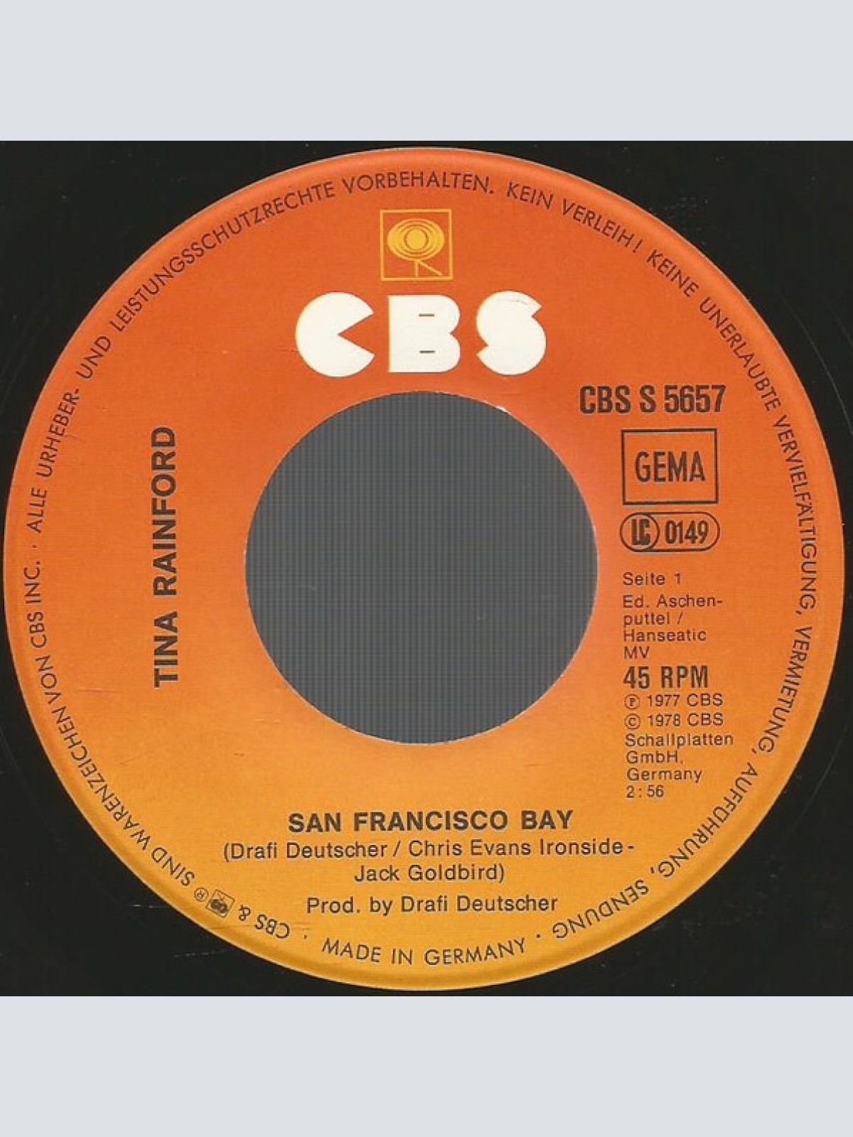 Vinyl / Tina Rainford - San Francisco Bay
